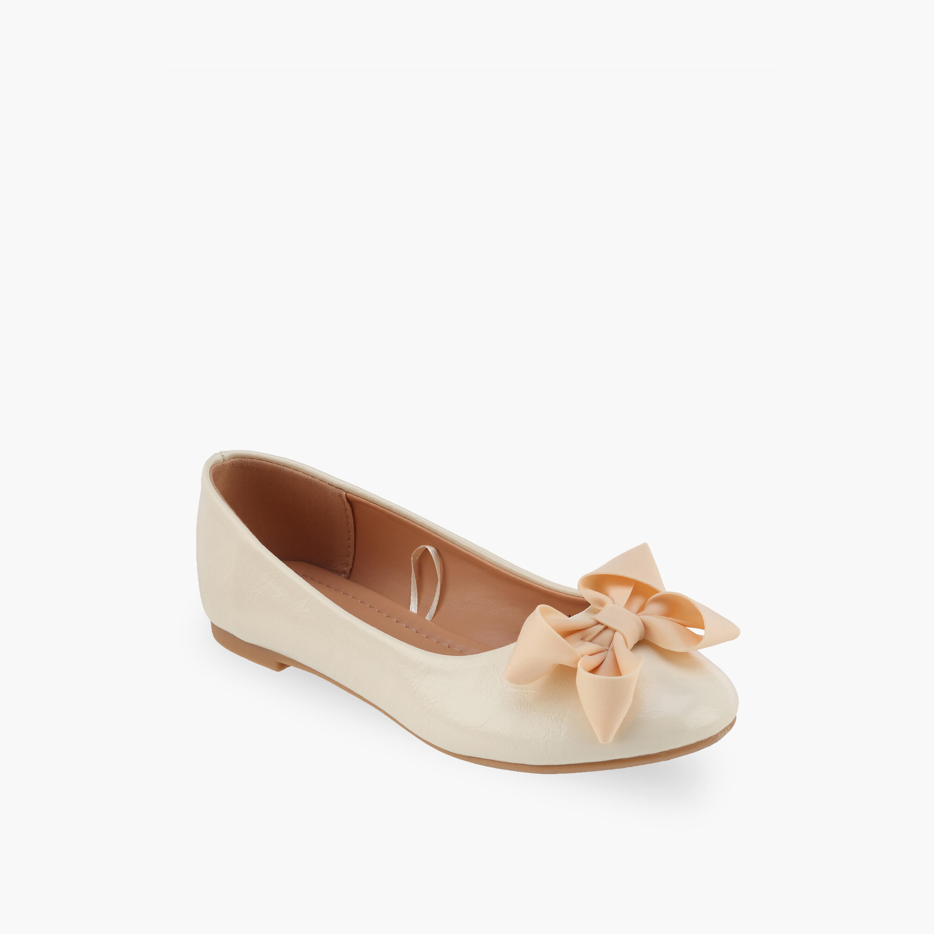 Flora Bella Girls Bow Accent Ballerina Shoes-girls-shoes-ballerinas-image-2