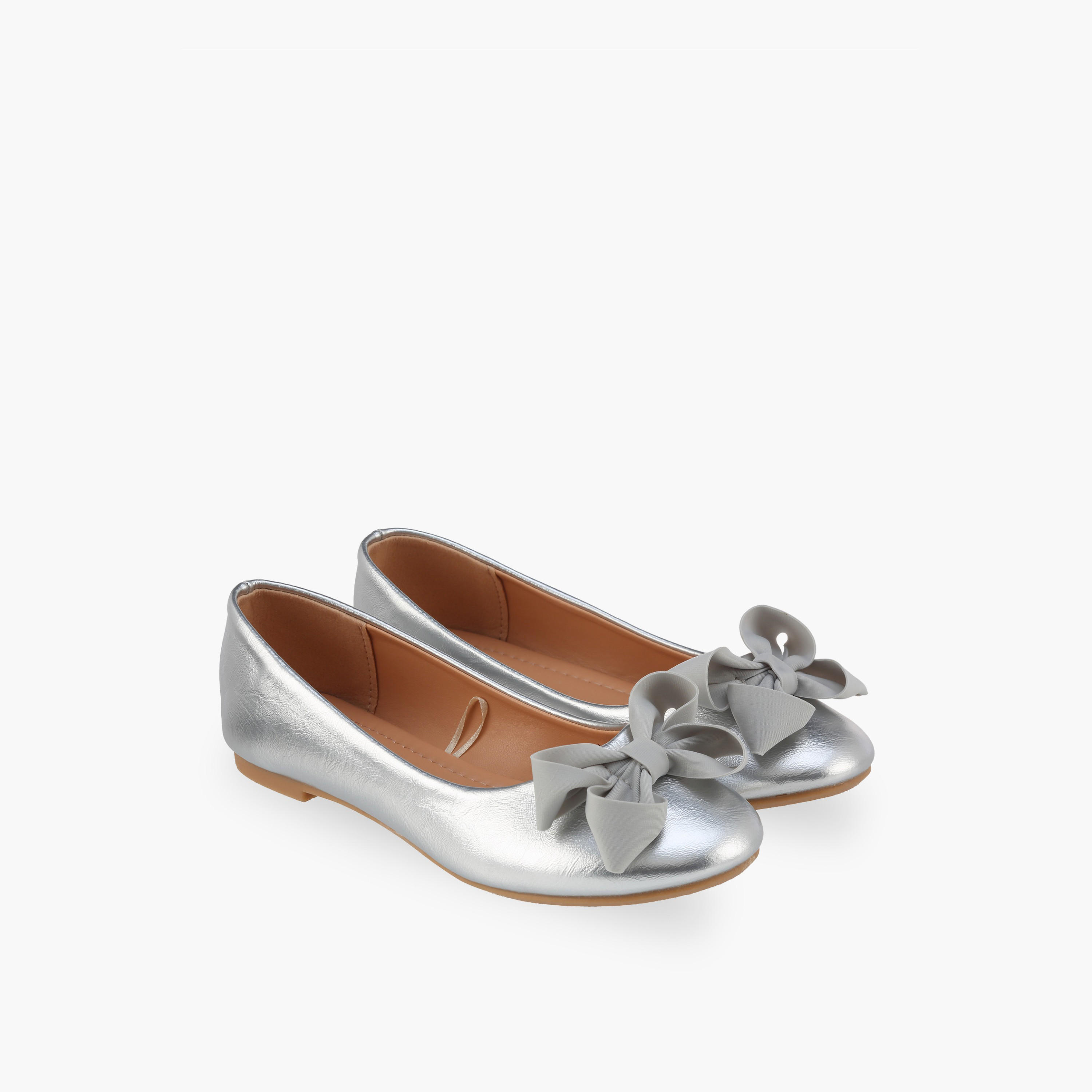Flora Bella Girls Bow Accent Ballerina Shoes-girls-shoes-ballerinas-image-1
