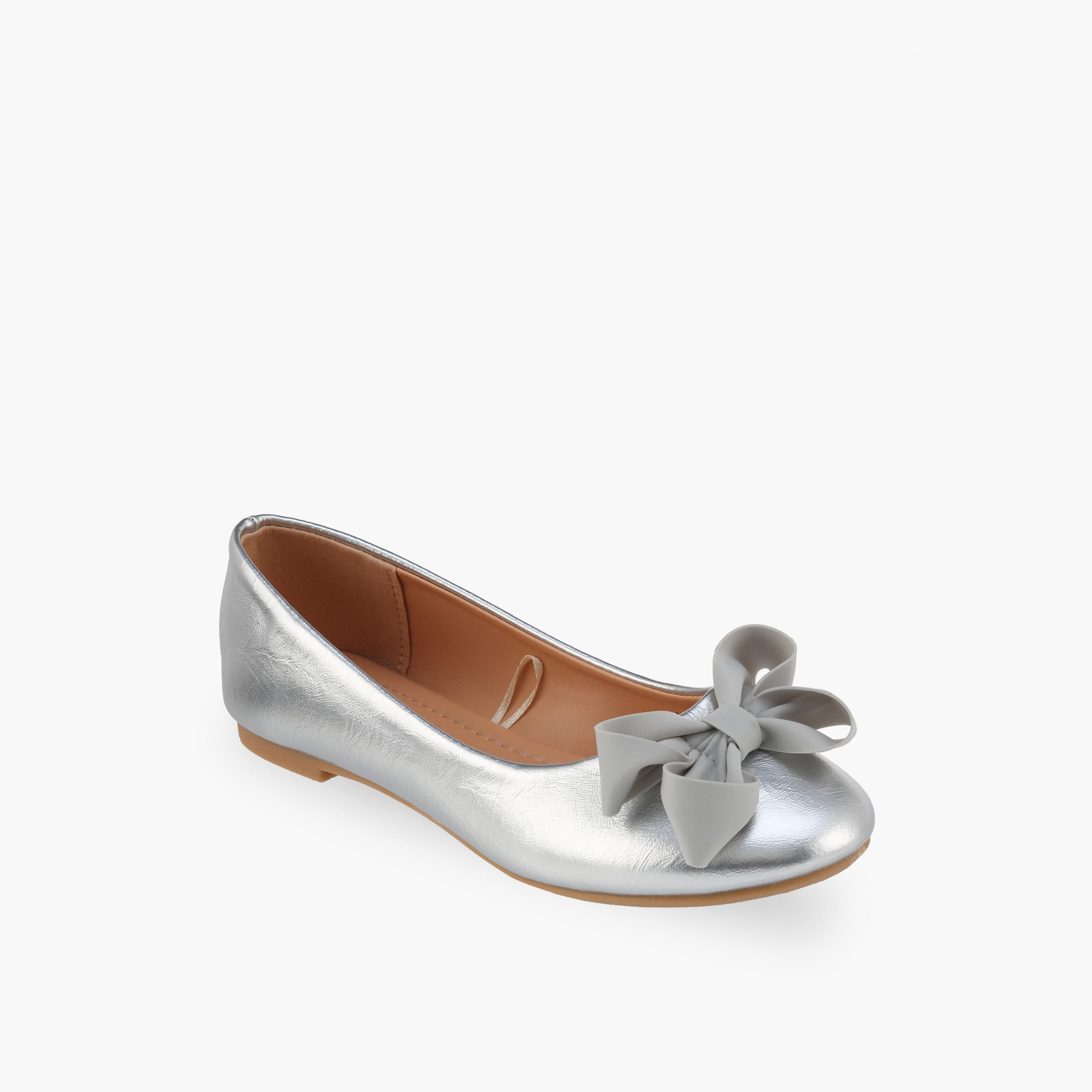 Flora Bella Girls Bow Accent Ballerina Shoes-girls-shoes-ballerinas-image-2