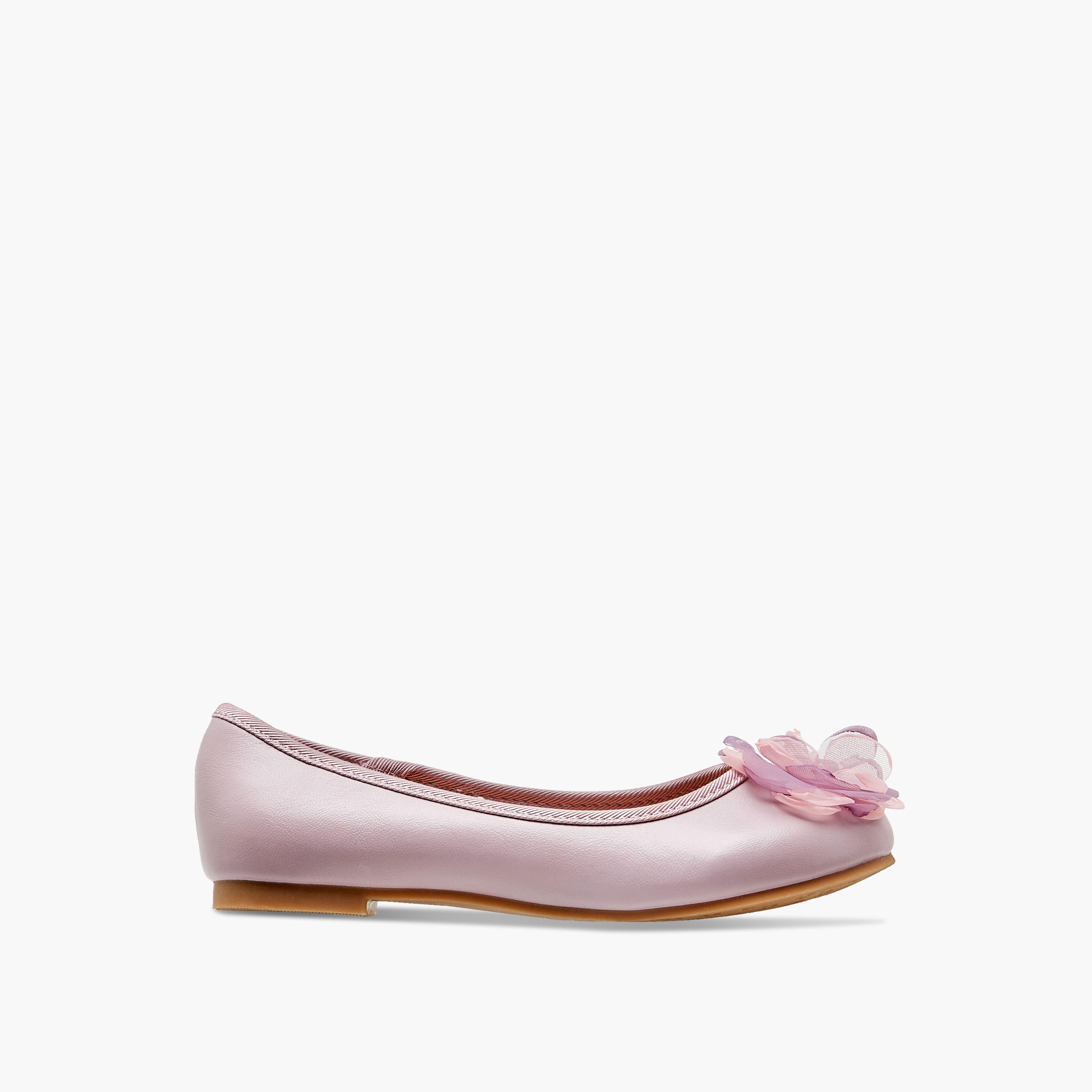 Little Missy Floral Accent Slip-On Ballerina Shoes-girls-shoes-ballerinas-image-3