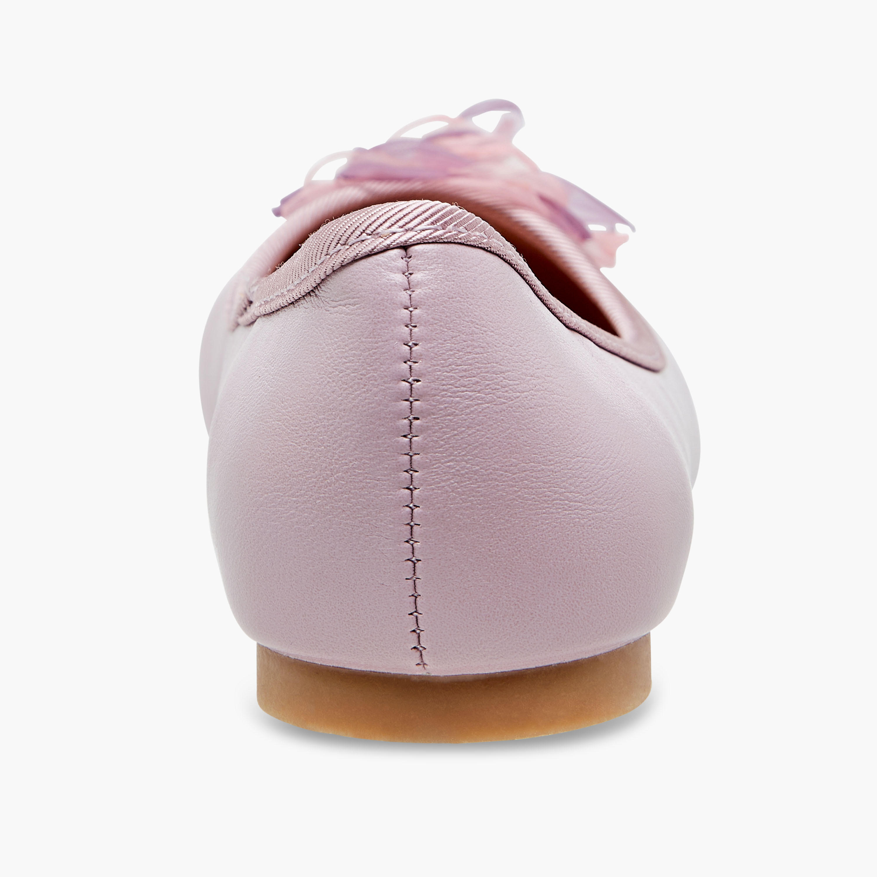 Little Missy Floral Accent Slip-On Ballerina Shoes-girls-shoes-ballerinas-image-5