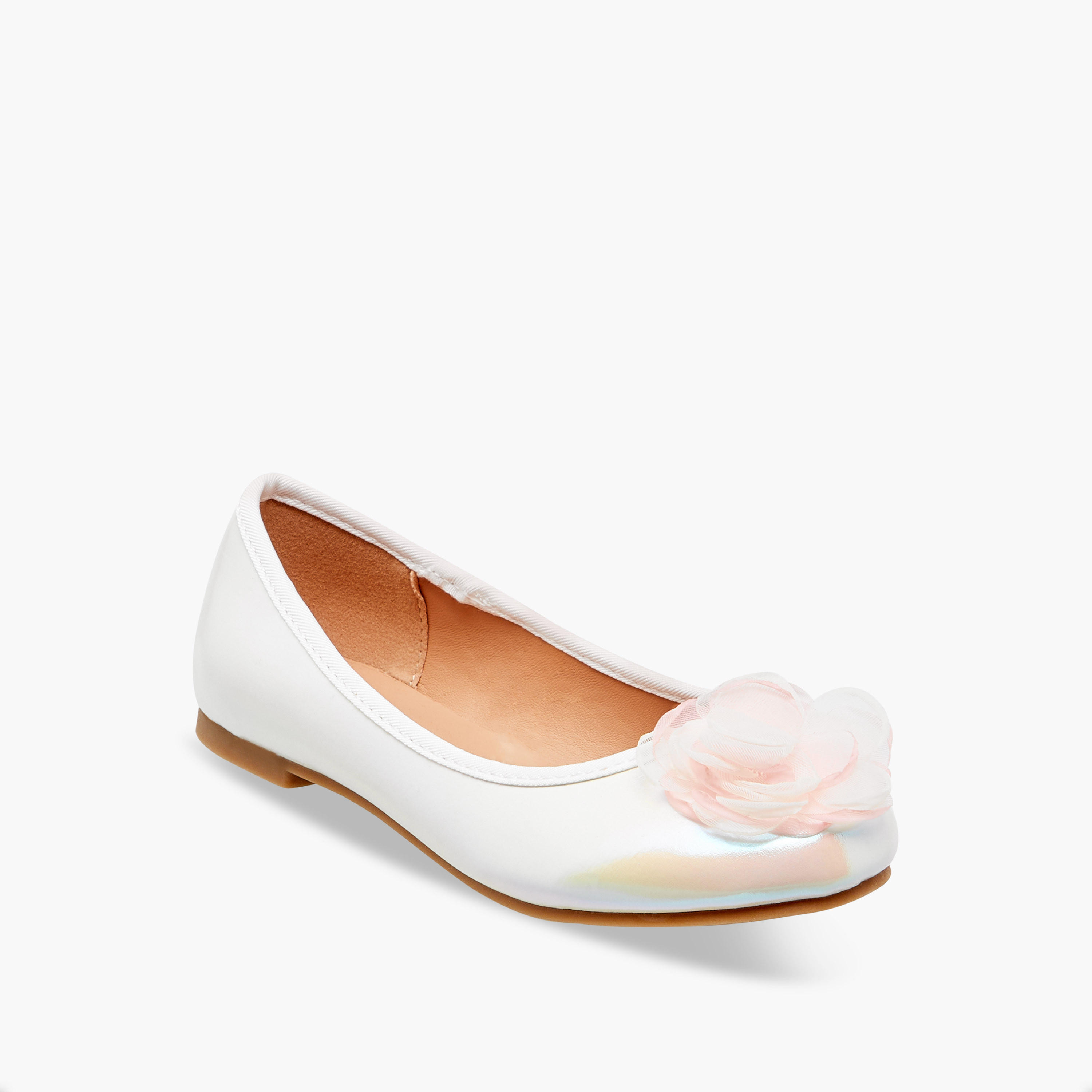 حذاء باليرينا سهل الارتداء بزخارف زهرية من ليتل ميسي-girls-shoes-ballerinas-image-2