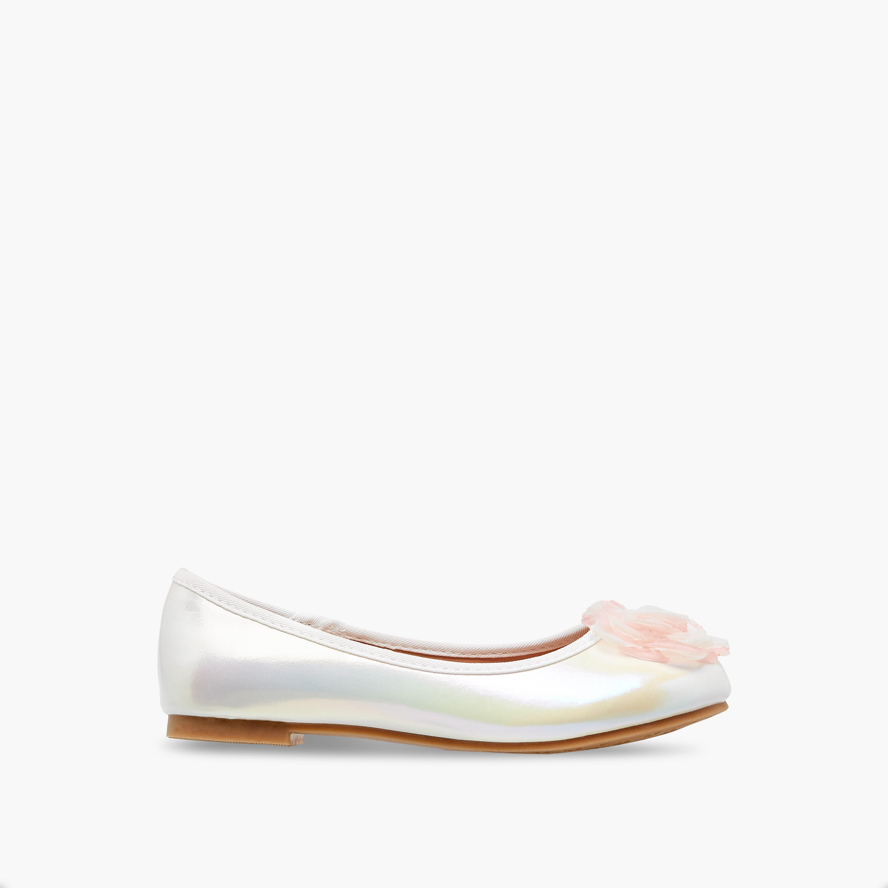 حذاء باليرينا سهل الارتداء بزخارف زهرية من ليتل ميسي-girls-shoes-ballerinas-image-3