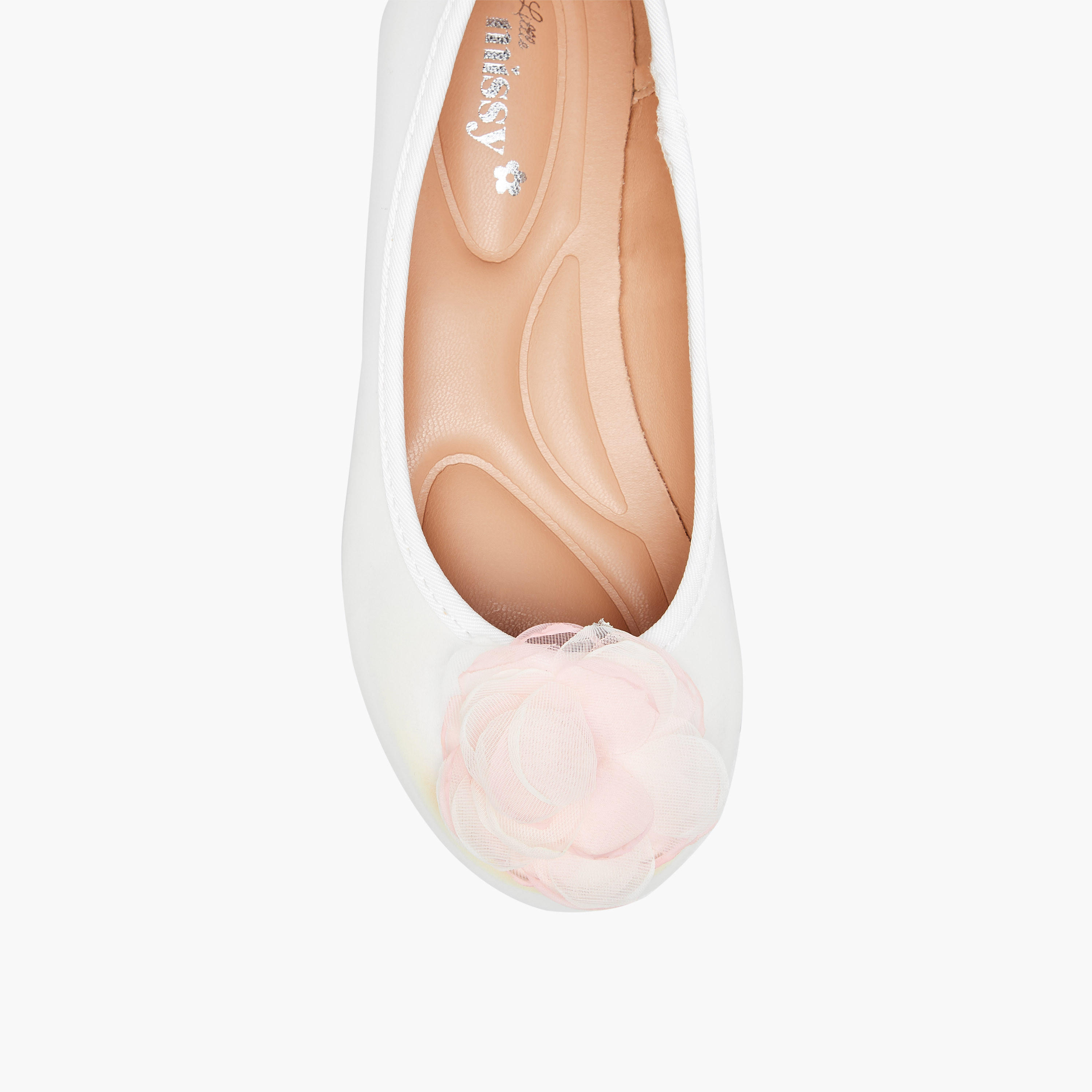 حذاء باليرينا سهل الارتداء بزخارف زهرية من ليتل ميسي-girls-shoes-ballerinas-image-4