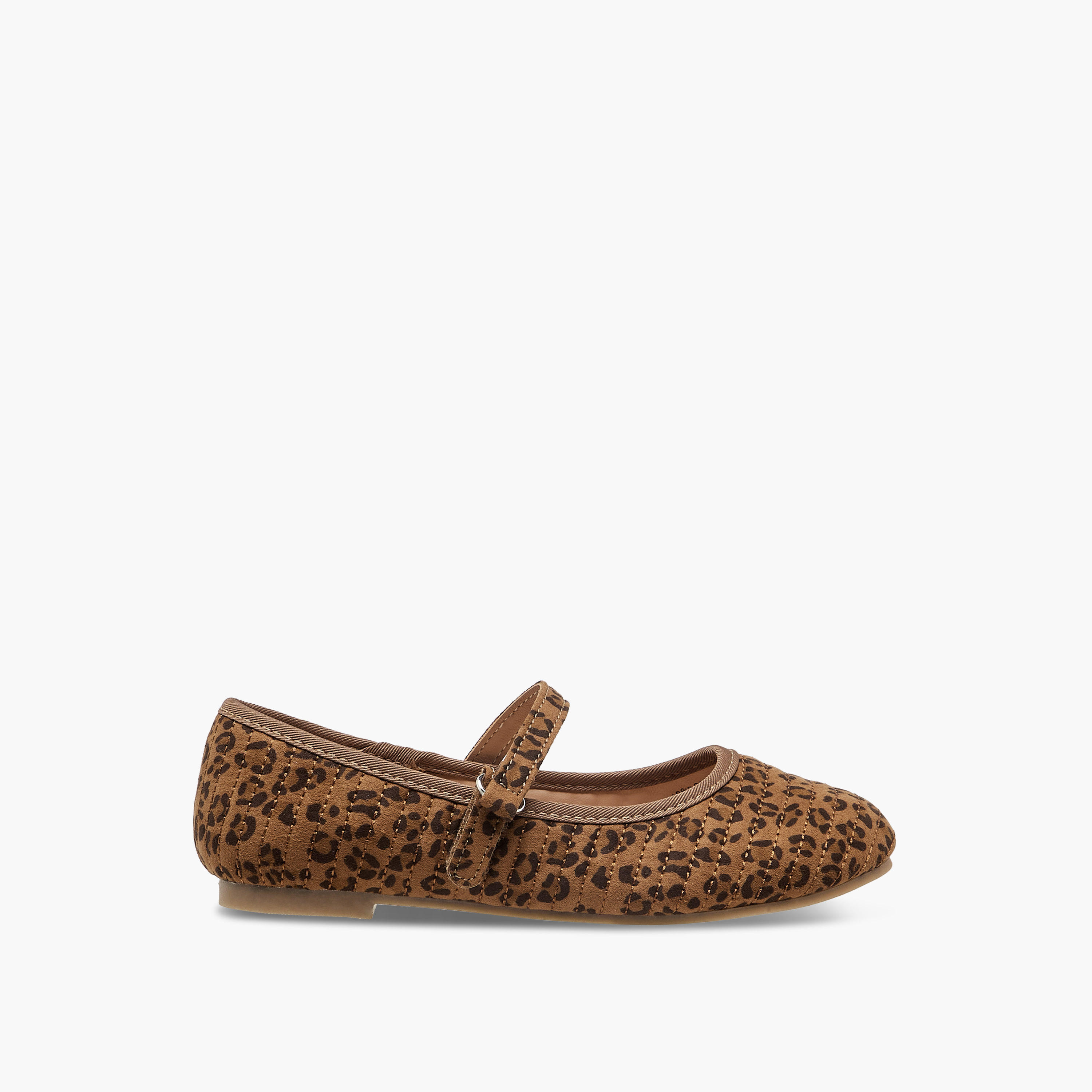 حذاء باليرينا بشريط إغلاق لاصق وطبعات حيوانات من ليتل ميسي-girls-shoes-maryjanes-image-3