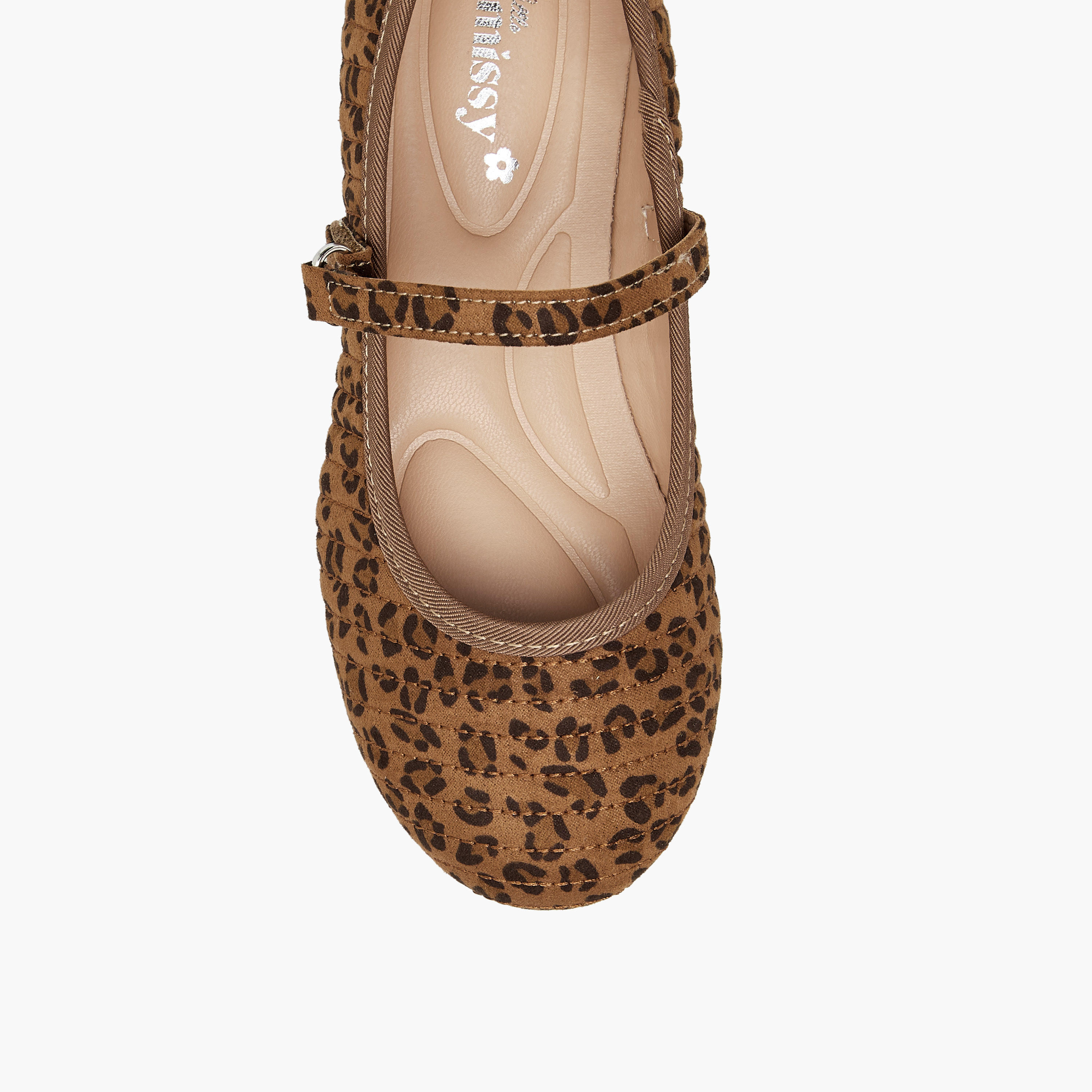 حذاء باليرينا بشريط إغلاق لاصق وطبعات حيوانات من ليتل ميسي-girls-shoes-maryjanes-image-4