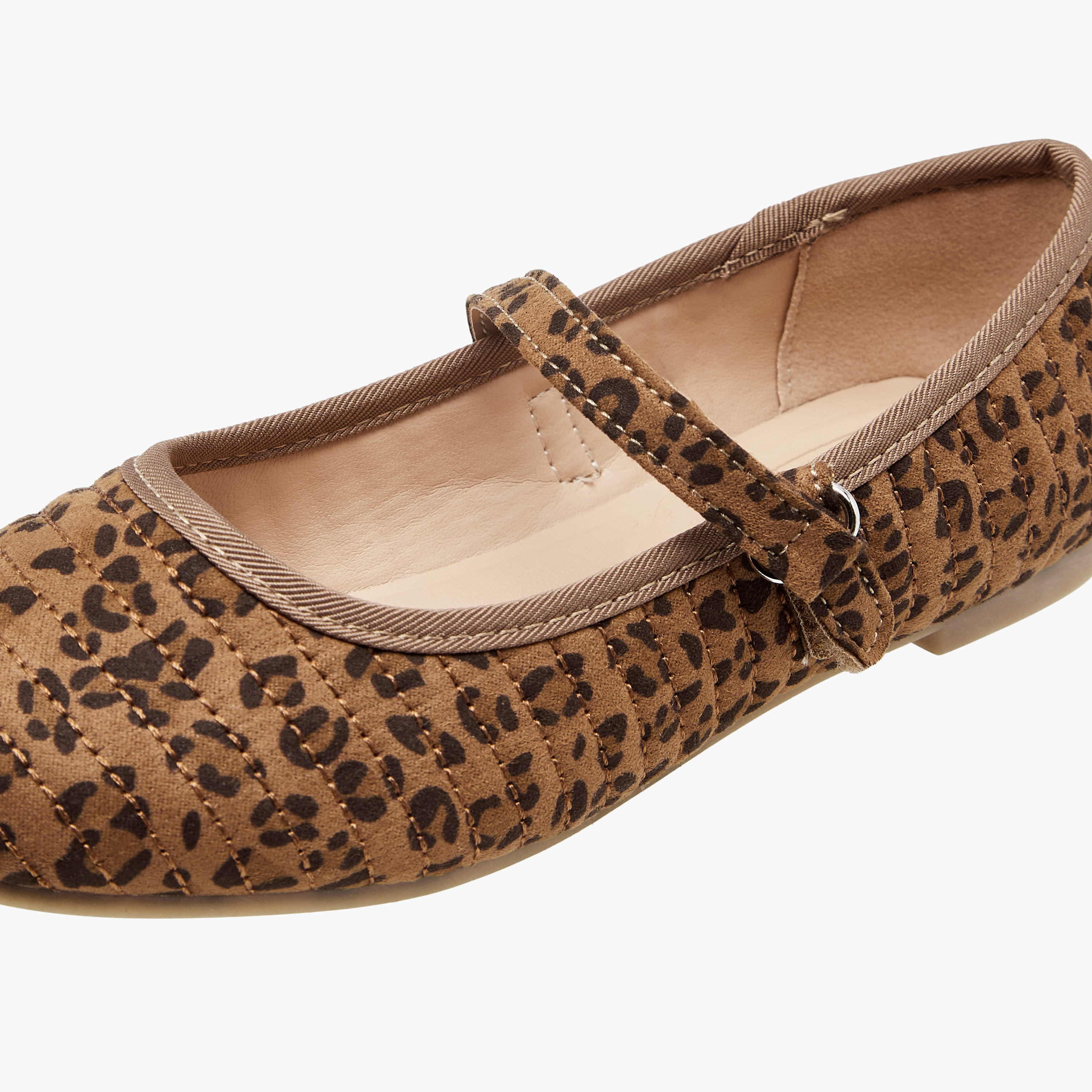 حذاء باليرينا بشريط إغلاق لاصق وطبعات حيوانات من ليتل ميسي-girls-shoes-maryjanes-image-6
