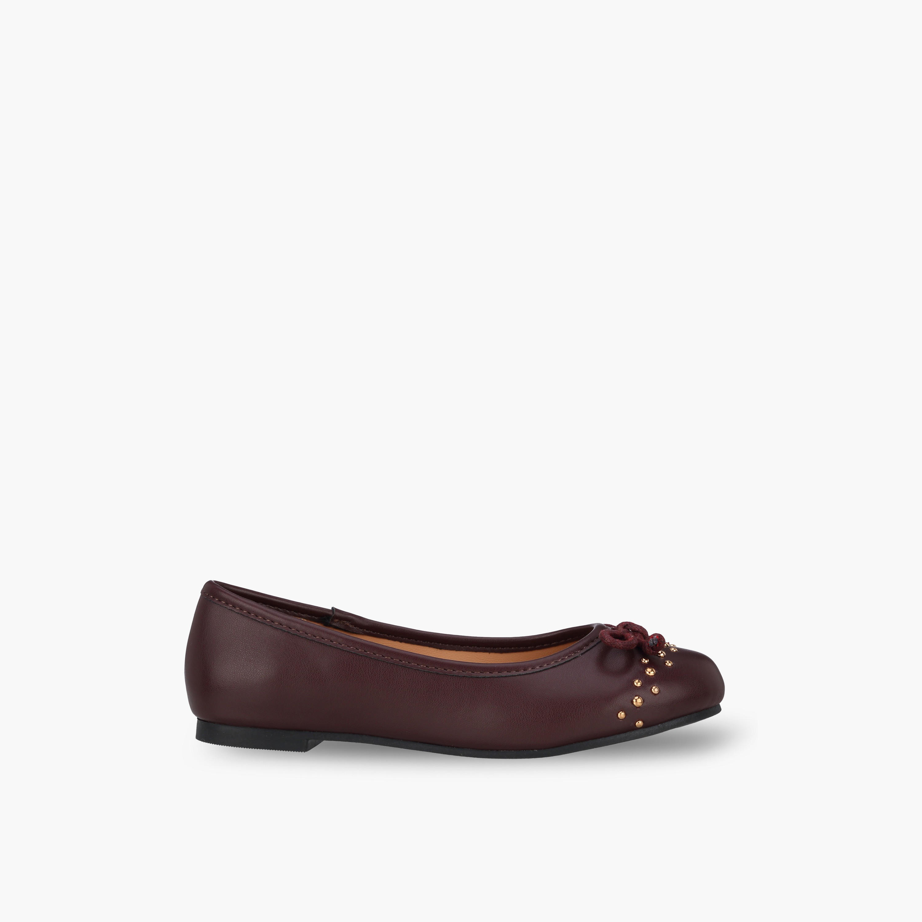 حذاء باليرينا بفيونكة وتفاصيل ترصيعات للبنات من ليتل ميسي-girls-shoes-ballerinas-image-3