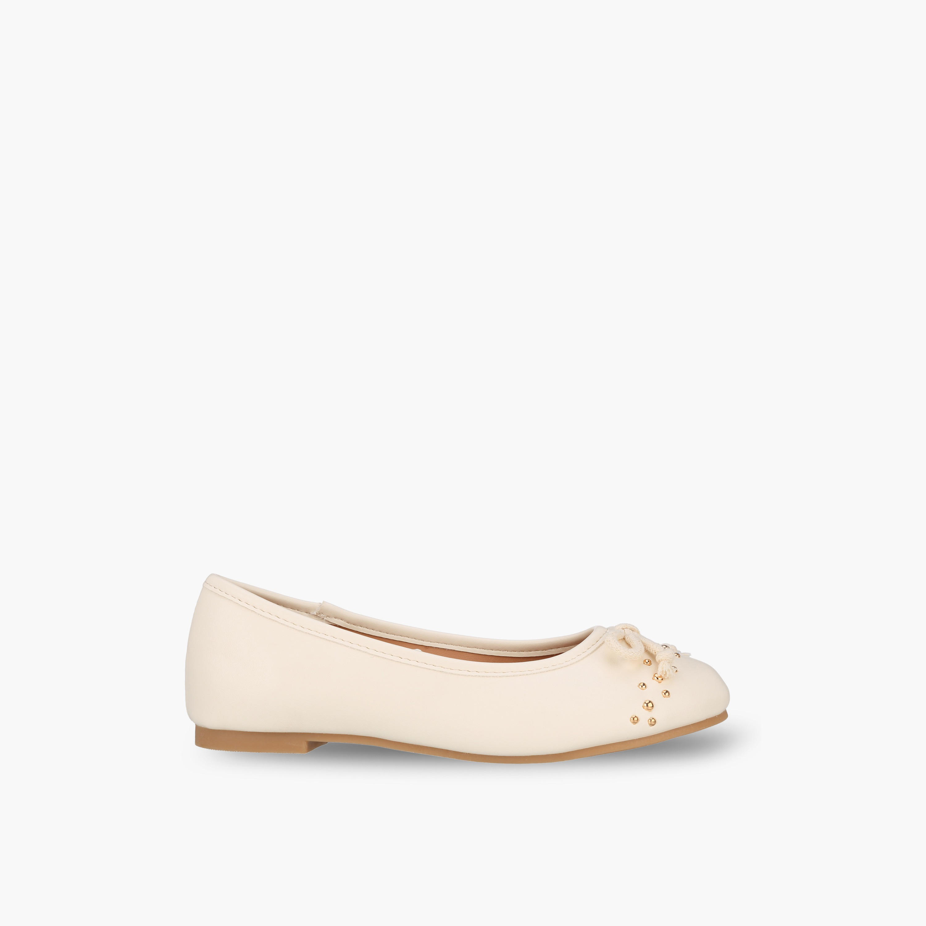 حذاء باليرينا بفيونكة وتفاصيل ترصيعات للبنات من ليتل ميسي-girls-shoes-ballerinas-image-3