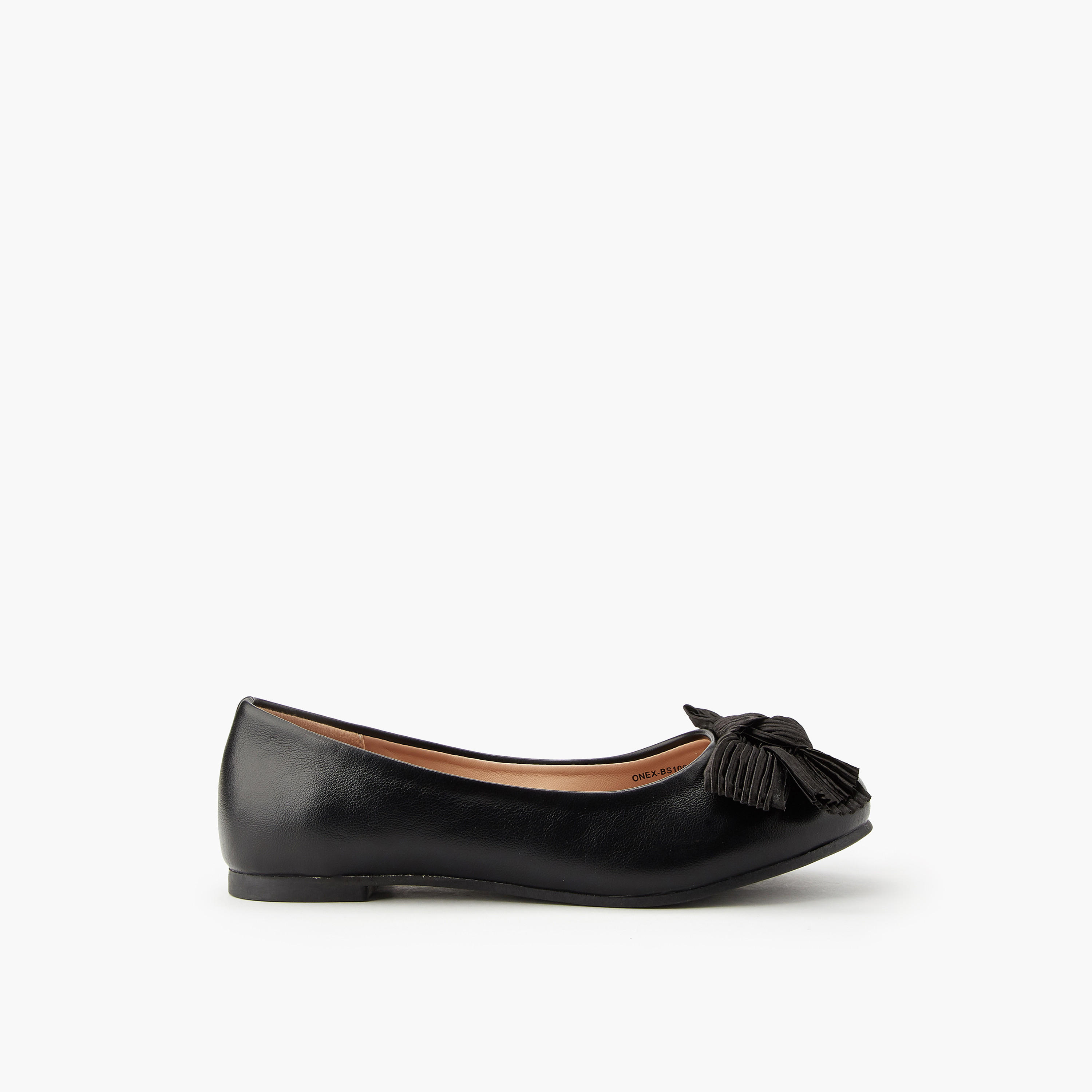 حذاء باليرينا بتفاصيل فيونكة للبنات من ليتل ميسي-girls-shoes-ballerinas-image-2