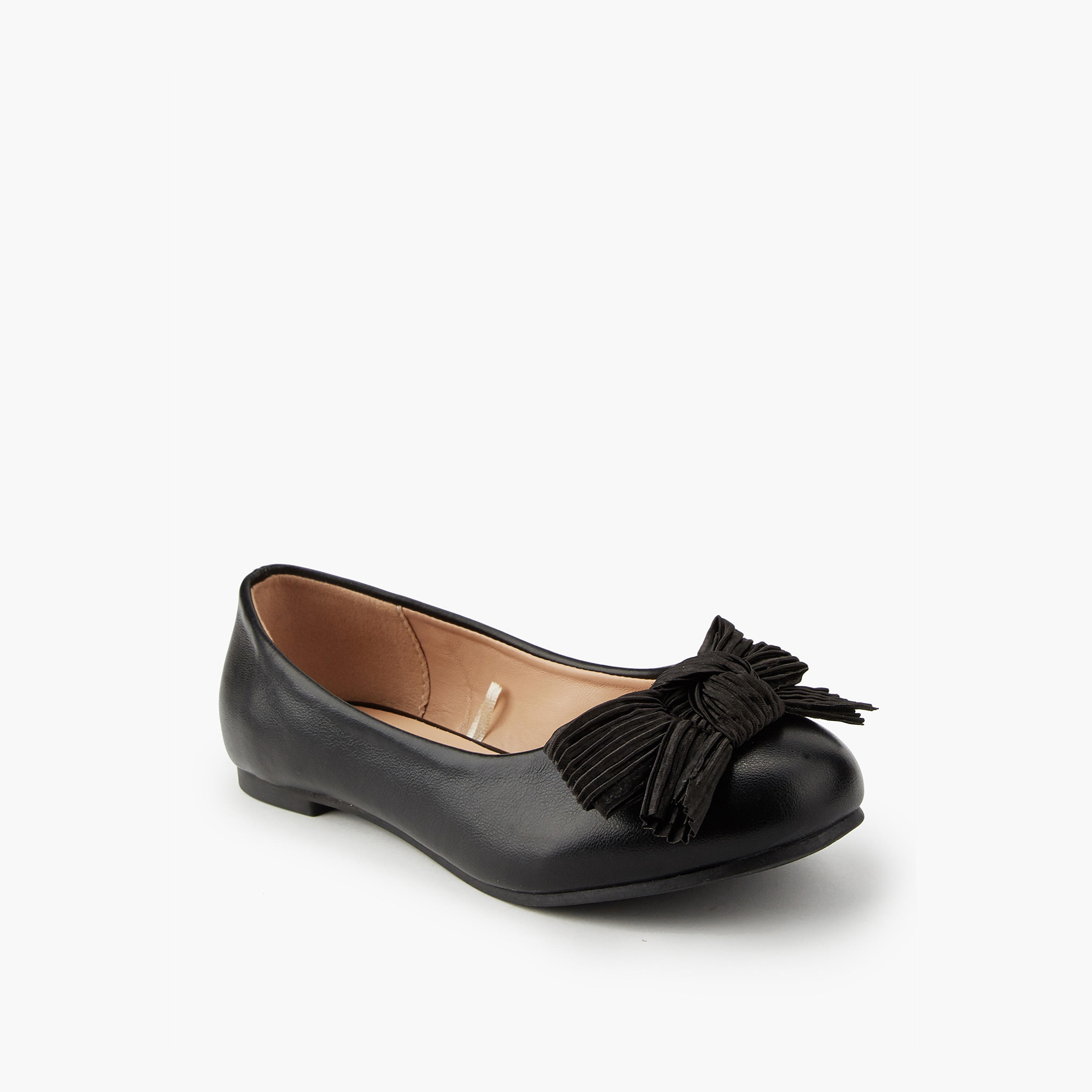 حذاء باليرينا بتفاصيل فيونكة للبنات من ليتل ميسي-girls-shoes-ballerinas-image-3