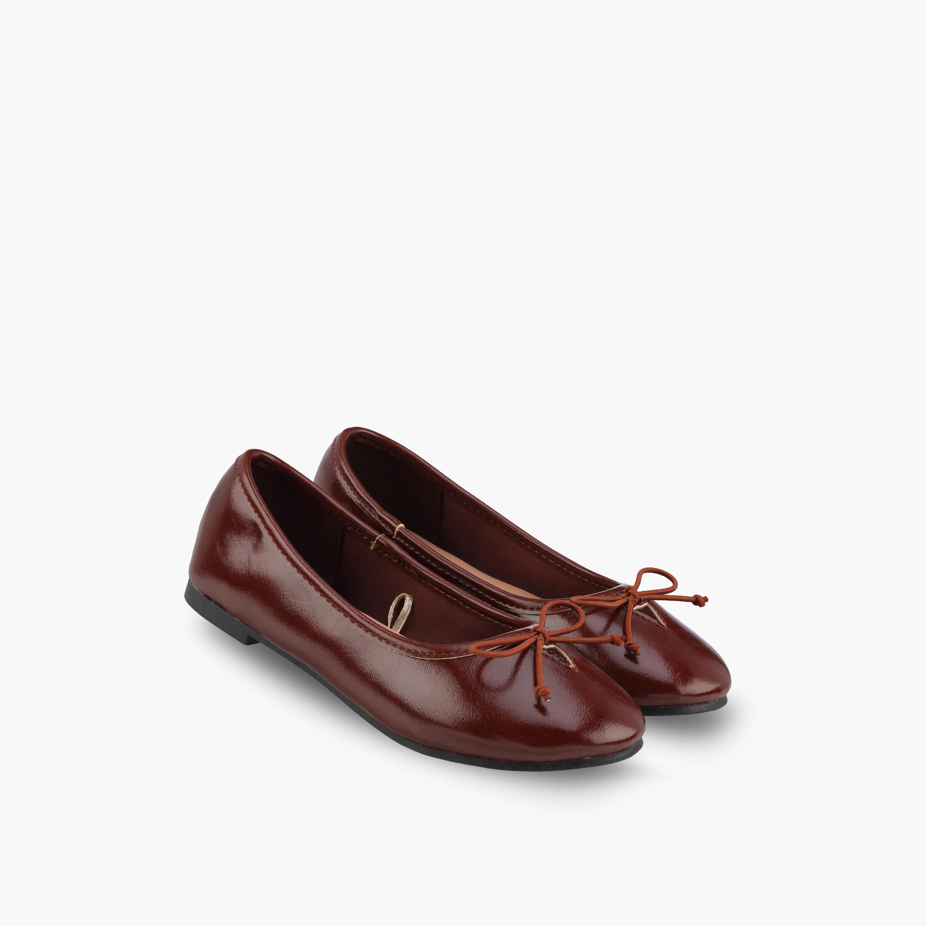 Little Missy Girls Bow Accent Ballerina Shoes-girls-shoes-ballerinas-image-1