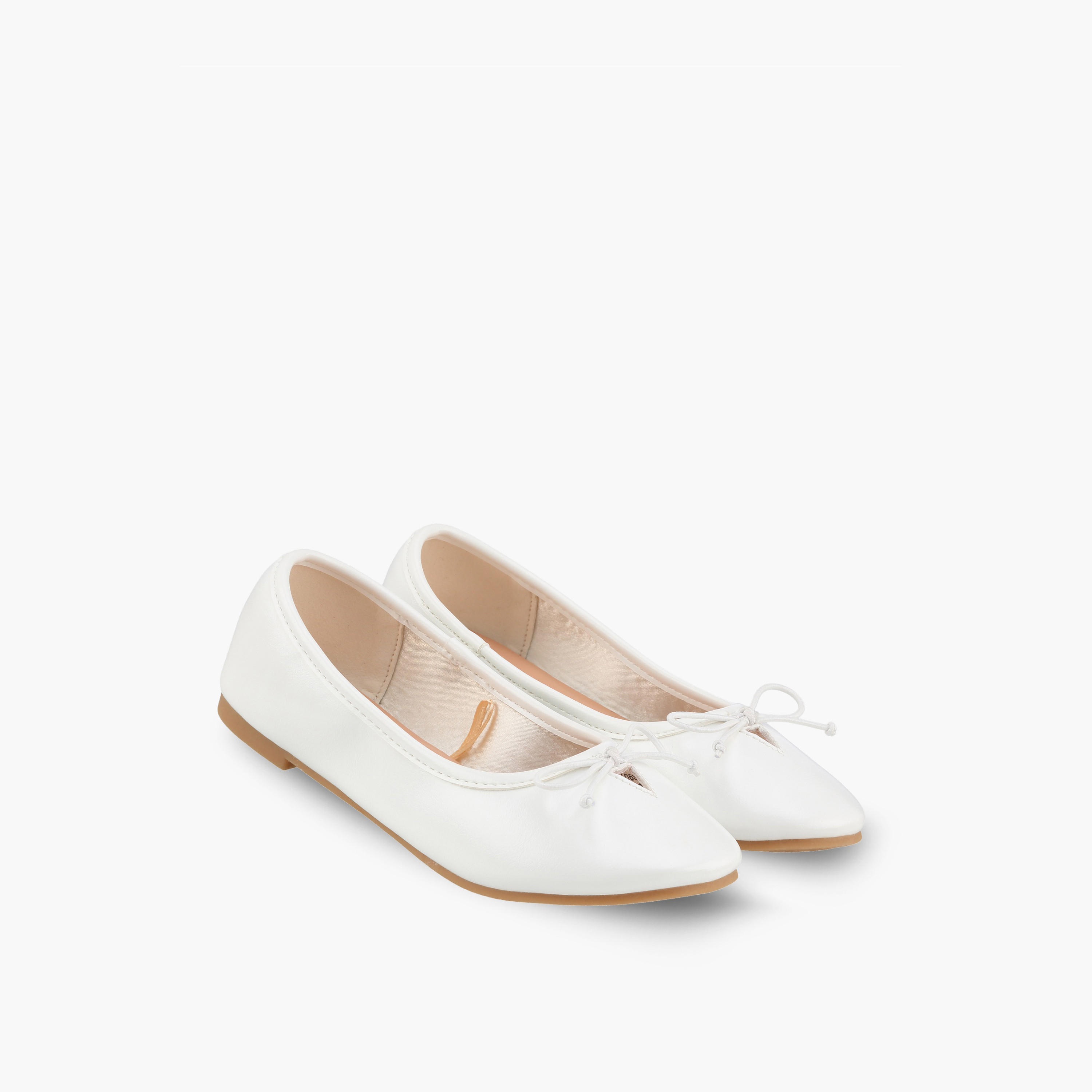 حذاء باليرينا بفيونكة للبنات من ليتل ميسي-girls-shoes-ballerinas-image-1