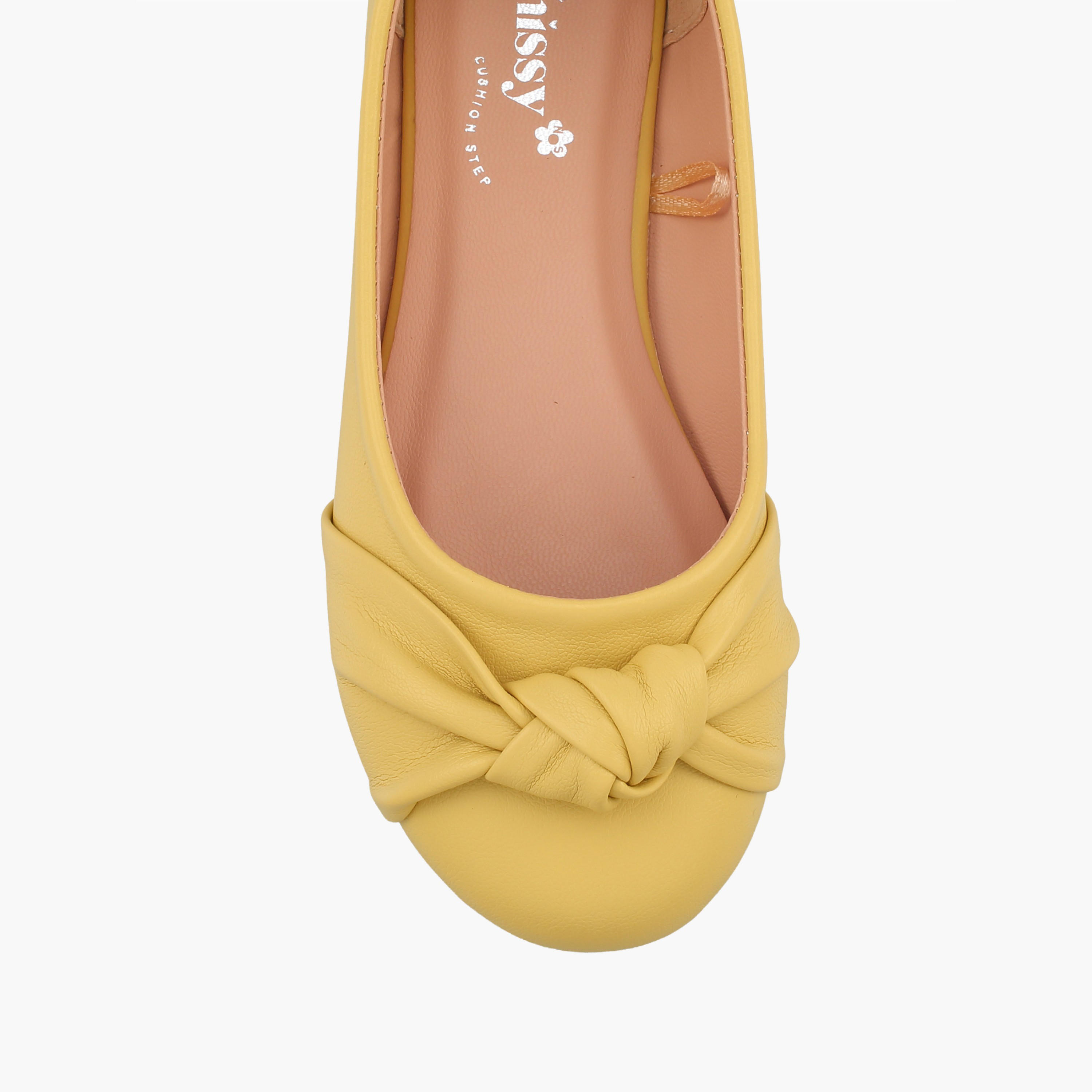 Little Missy Girls Knotted Ballerina Shoes-girls-shoes-ballerinas-image-4