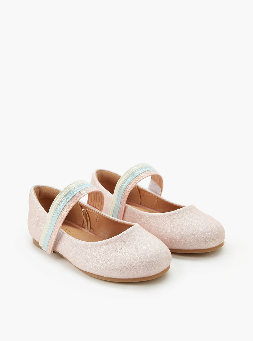 Juniors Girls Hook and Loop Ballerina Shoes-girls-shoes-ballerinas-image-1