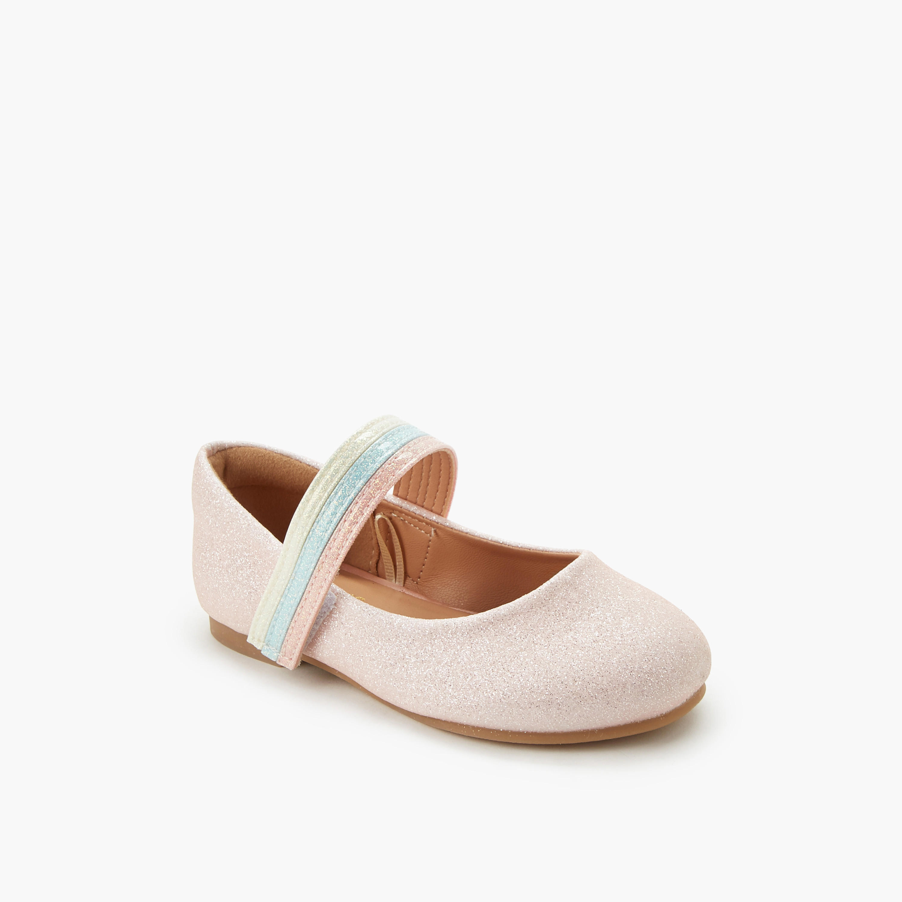 Juniors Girls Hook and Loop Ballerina Shoes-girls-shoes-ballerinas-image-2