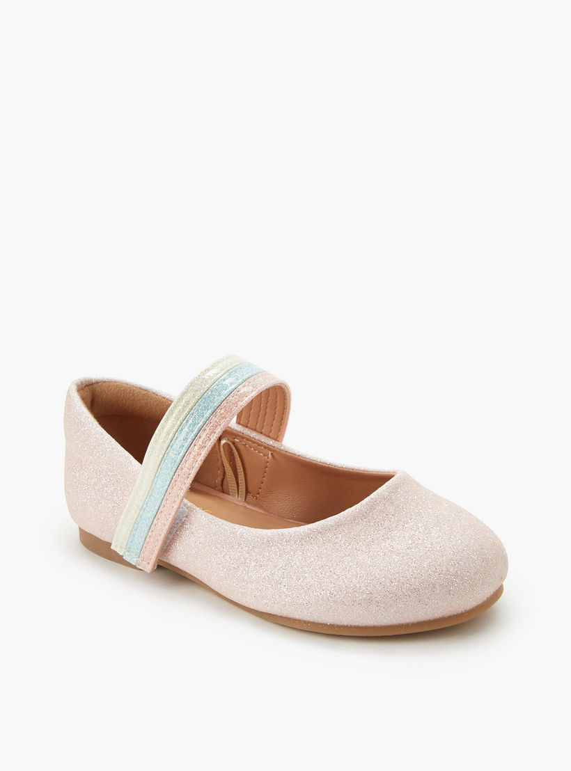 Juniors Girls Hook and Loop Ballerina Shoes-girls-shoes-ballerinas-image-2