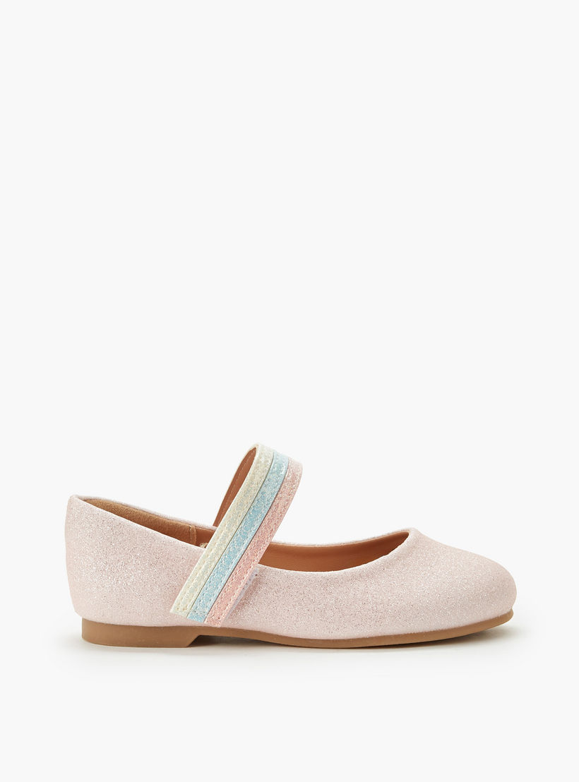 Juniors Girls Hook and Loop Ballerina Shoes-girls-shoes-ballerinas-image-3