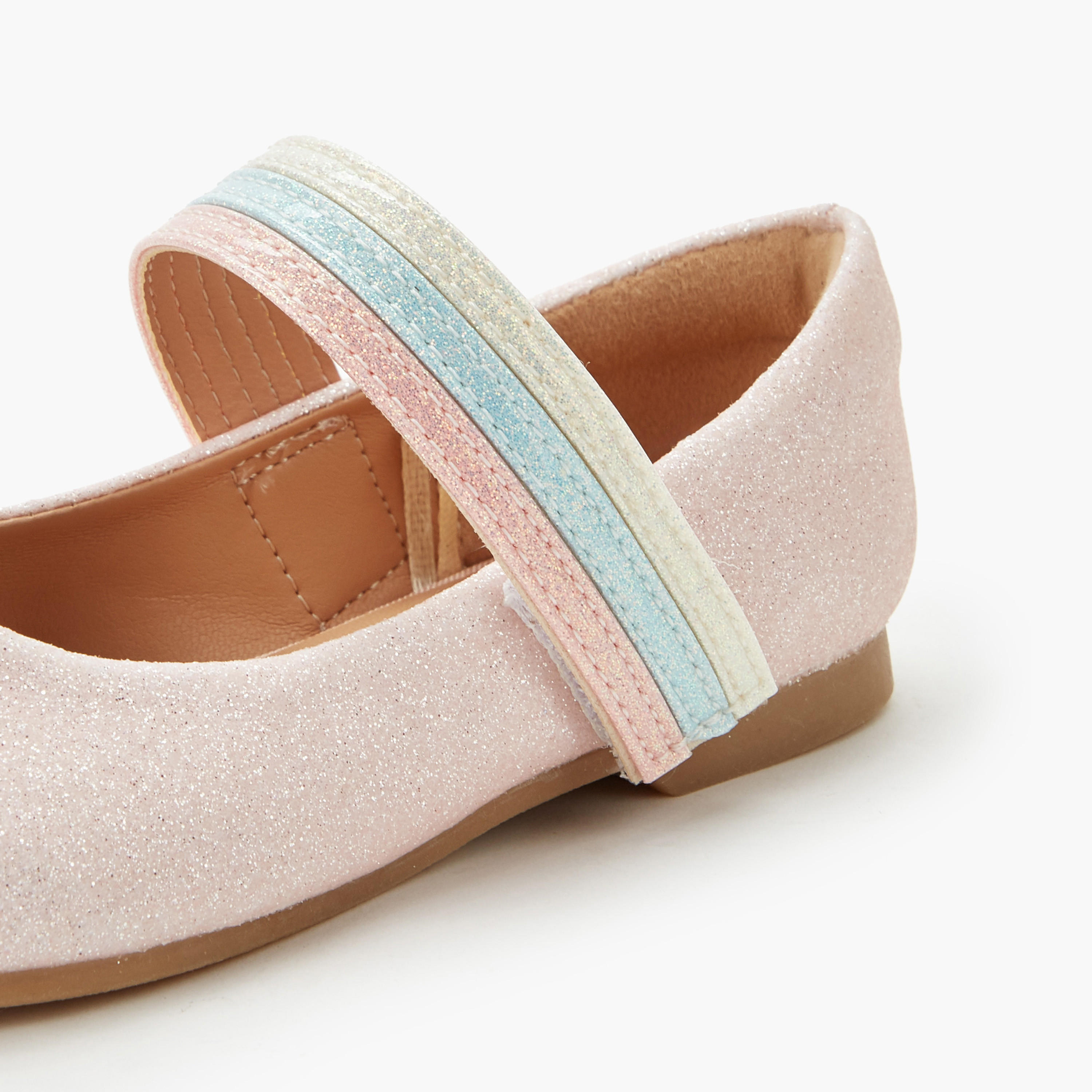 Juniors Girls Hook and Loop Ballerina Shoes-girls-shoes-ballerinas-image-5