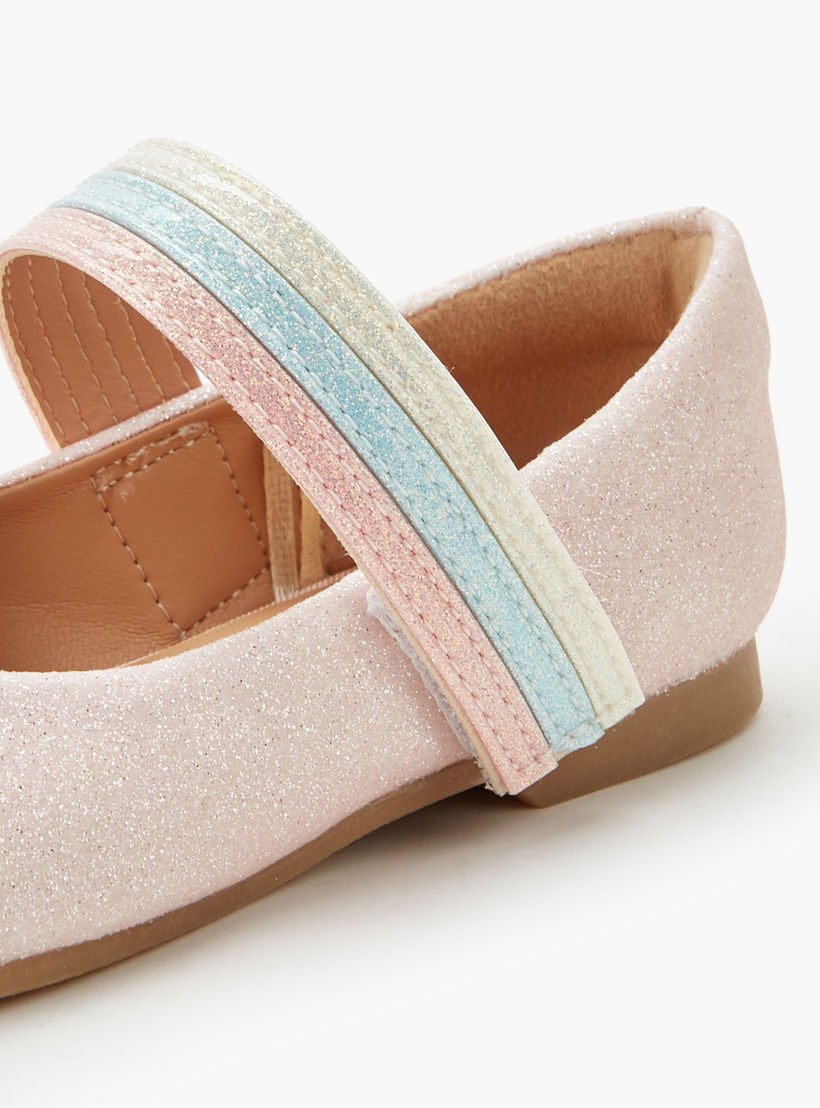 Juniors Girls Hook and Loop Ballerina Shoes-girls-shoes-ballerinas-image-5