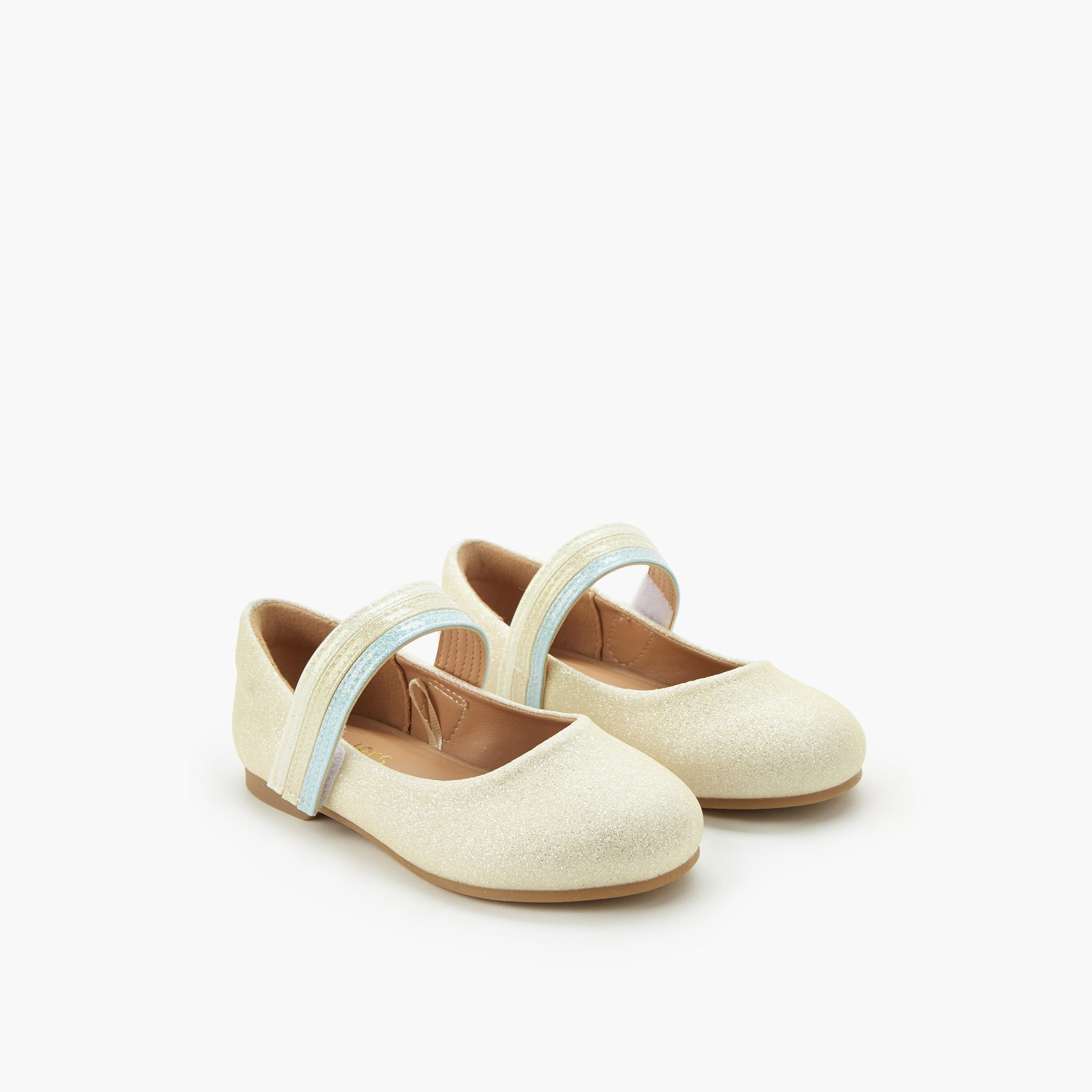 Juniors Girls Hook and Loop Ballerina Shoes-girls-shoes-ballerinas-image-1