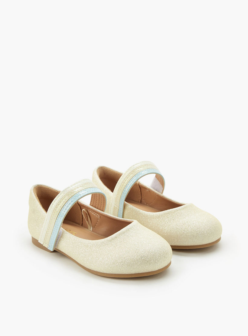 Juniors Girls Hook and Loop Ballerina Shoes-girls-shoes-ballerinas-image-1