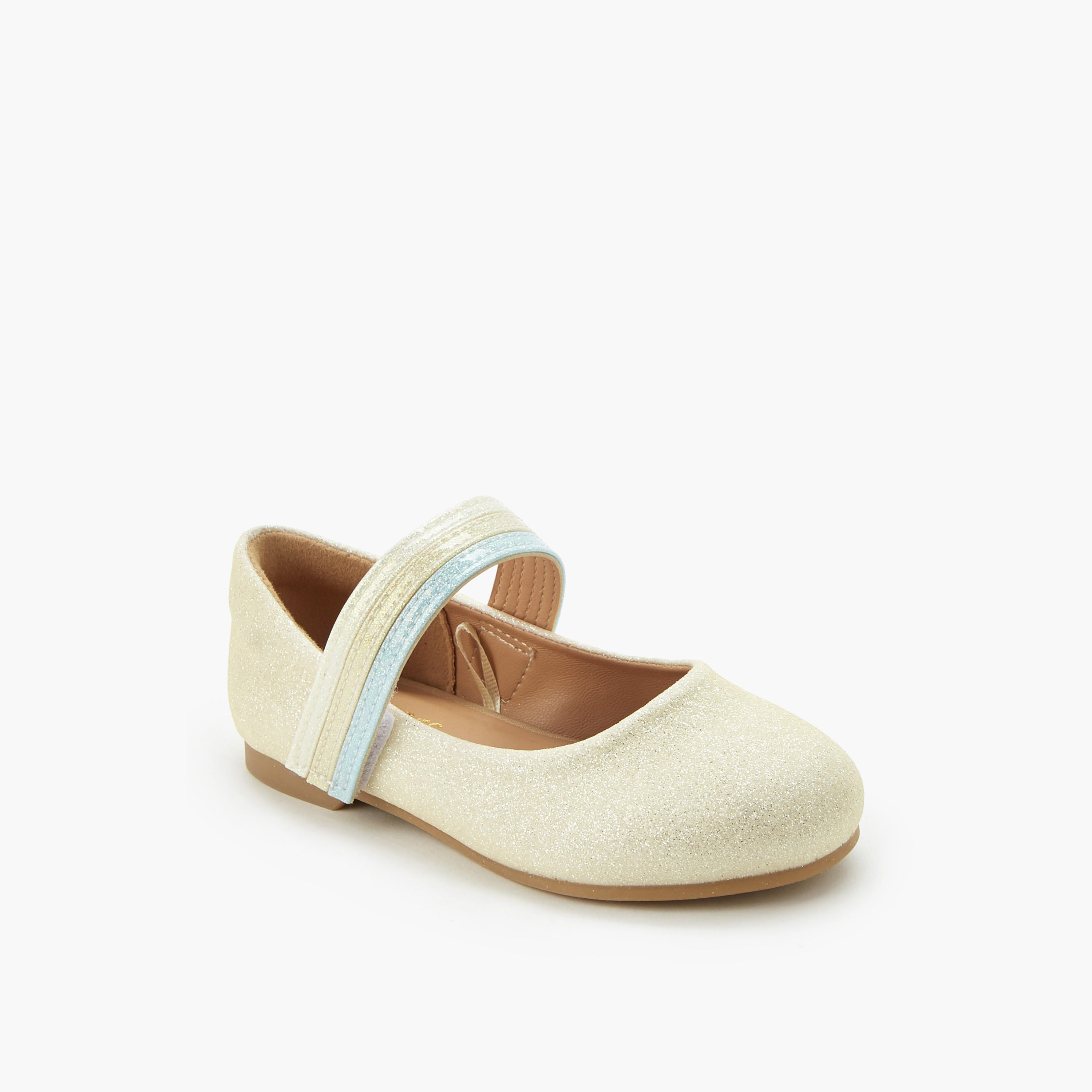 Juniors Girls Hook and Loop Ballerina Shoes-girls-shoes-ballerinas-image-2