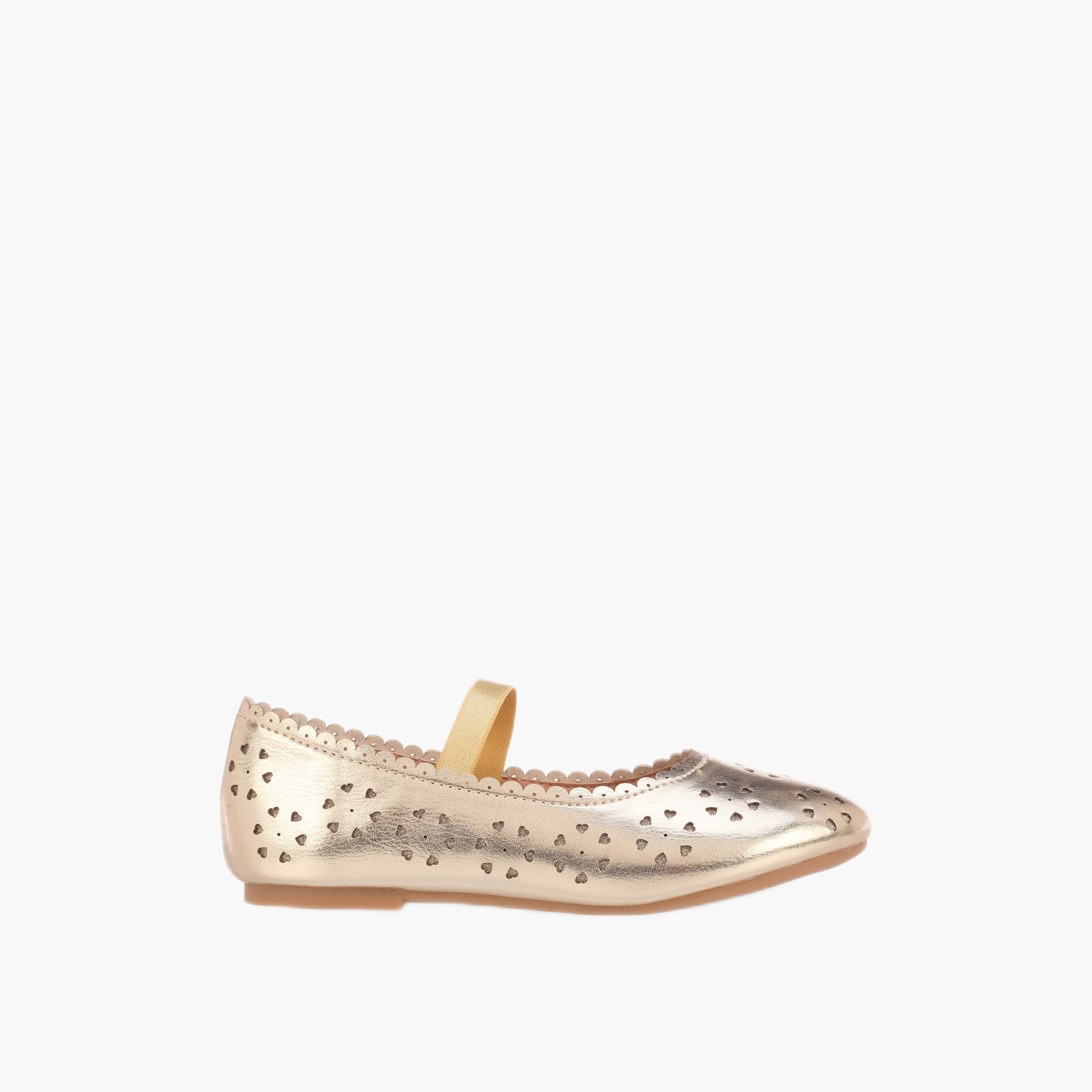 Flora Bella Girls Heart Cutout Detail Ballerina Shoes-girls-shoes-ballerinas-image-3