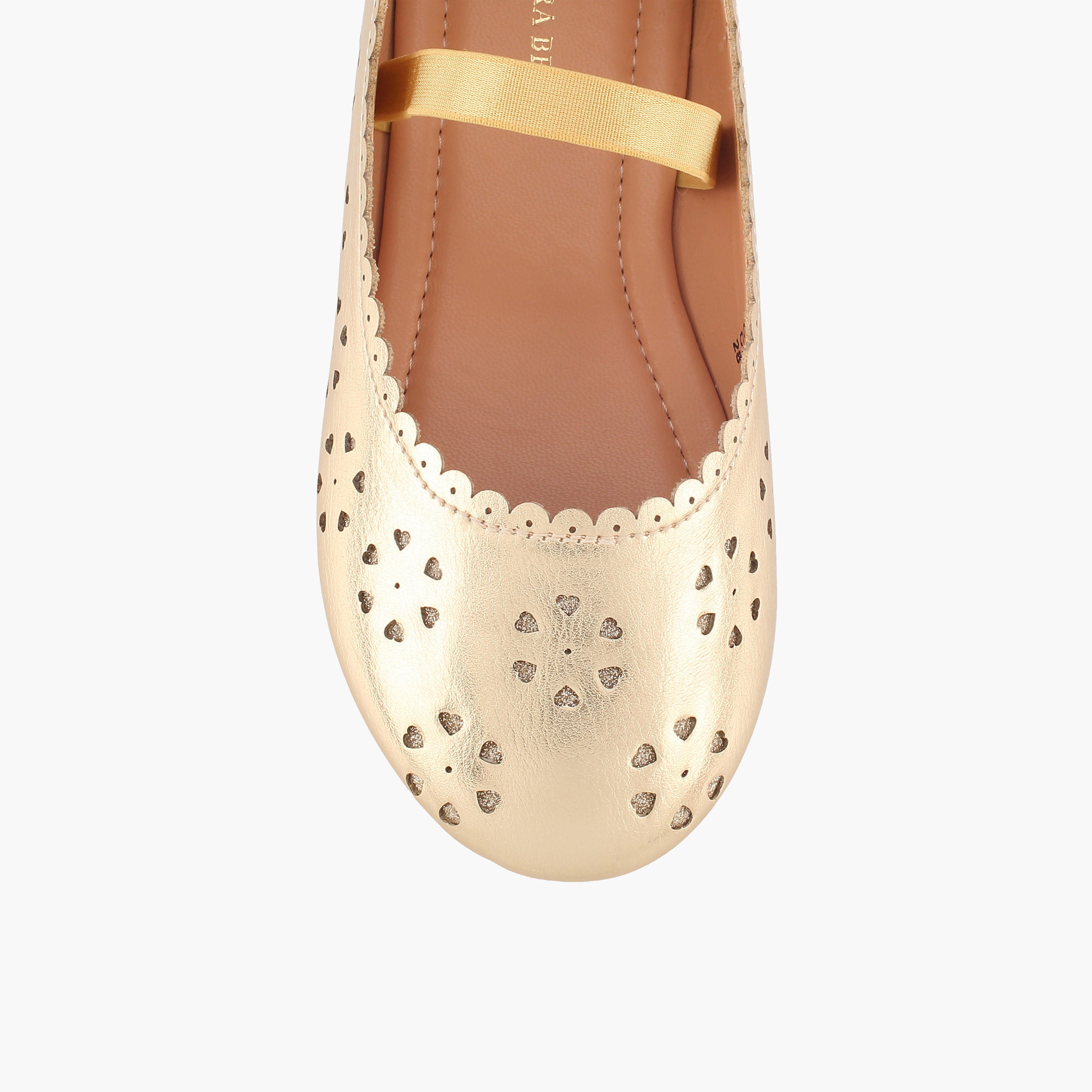 Flora Bella Girls Heart Cutout Detail Ballerina Shoes-girls-shoes-ballerinas-image-5
