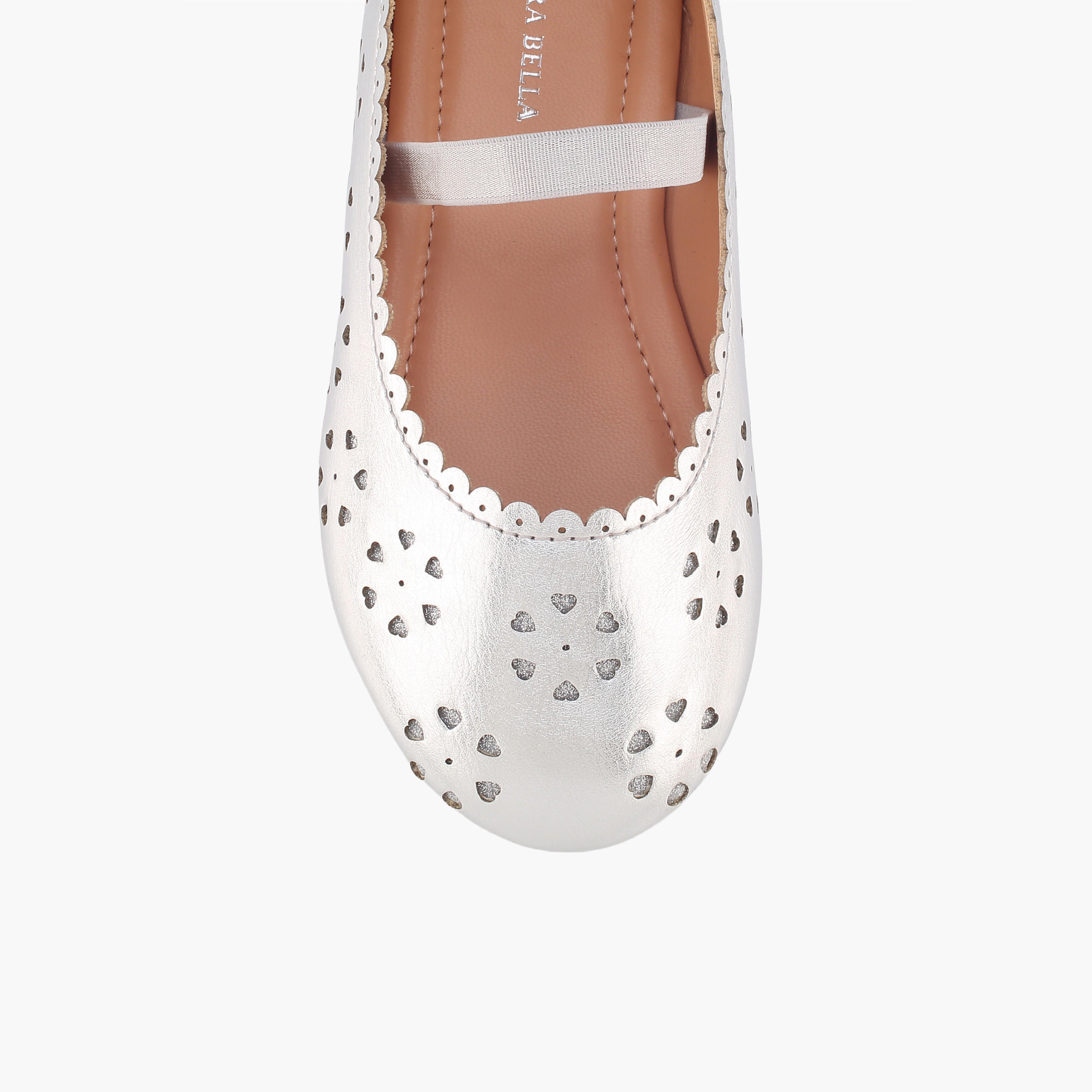 Flora Bella Girls Heart Cutout Detail Ballerina Shoes-girls-shoes-ballerinas-image-4