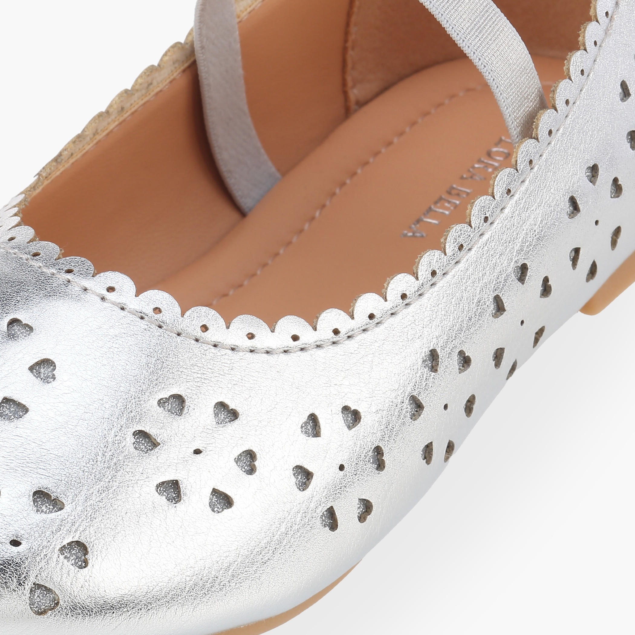Flora Bella Girls Heart Cutout Detail Ballerina Shoes-girls-shoes-ballerinas-image-6