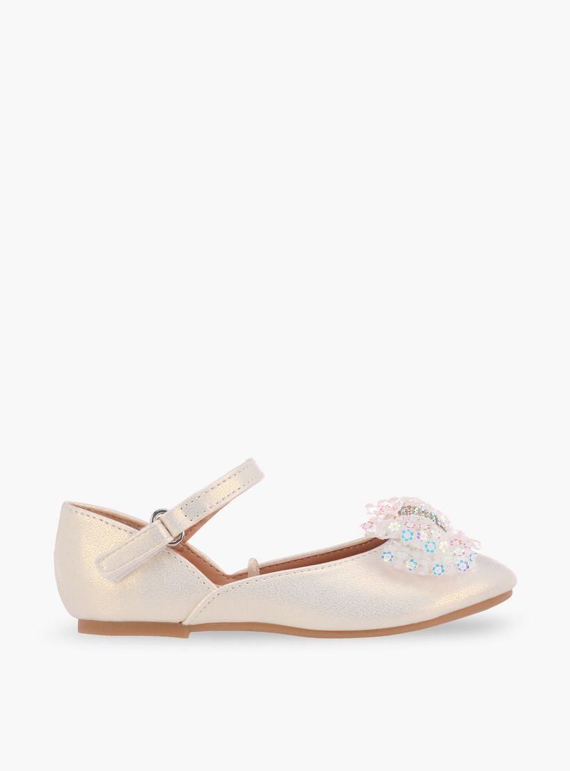 Flora Bella Girls Hook & Loop Ballerina Shoes-girls-shoes-ballerinas-image-3