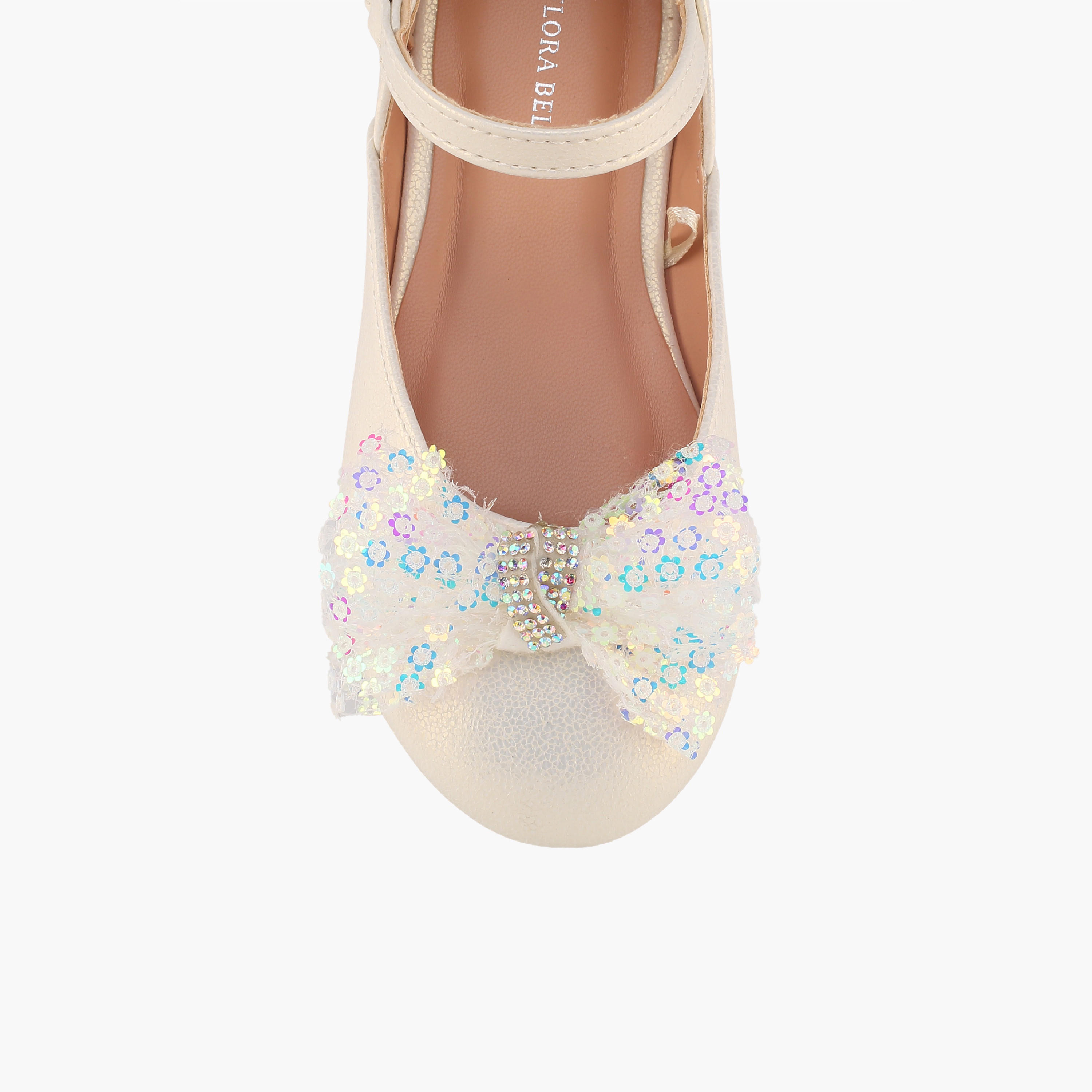 Flora Bella Girls Hook & Loop Ballerina Shoes-girls-shoes-ballerinas-image-4