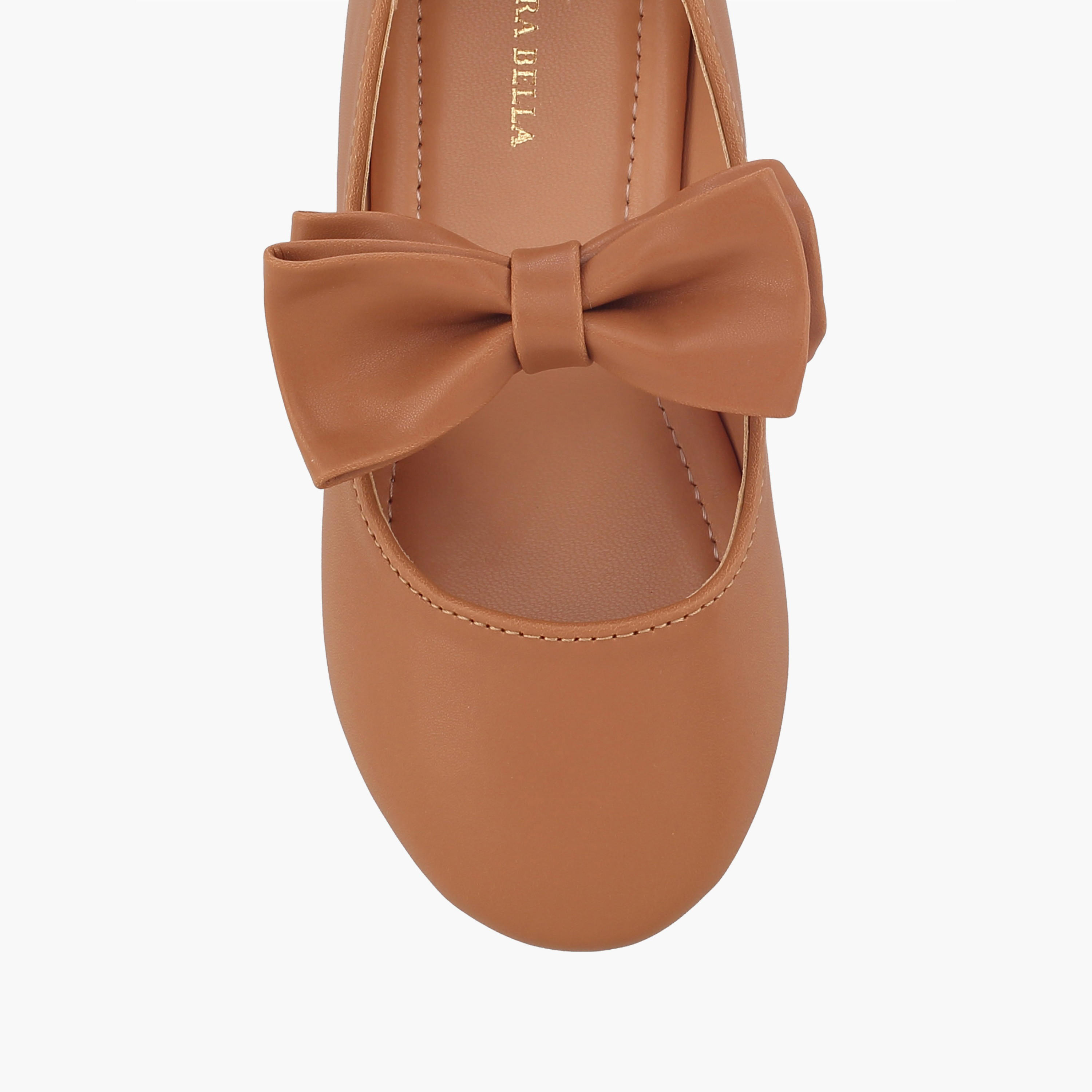 حذاء ماري جين للبنات بتفاصيل فيونكة من فلورا بيلا-girls-shoes-maryjanes-image-4