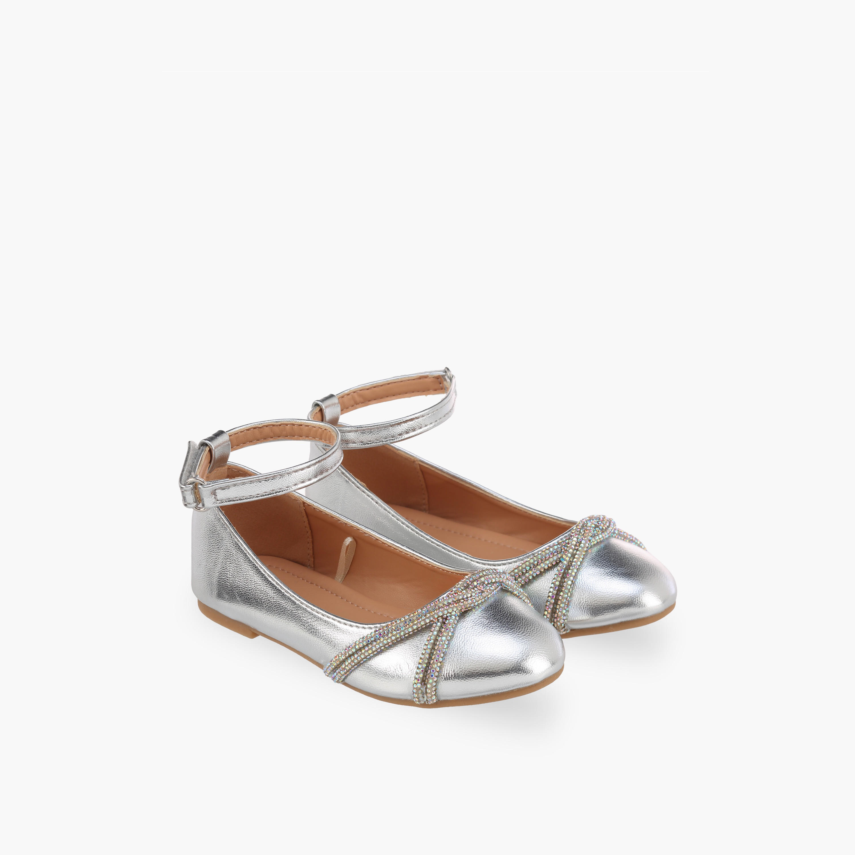 Flora Bella Girls Embellished Hook & Loop Mary Jane Shoes-girls-shoes-maryjanes-image-1