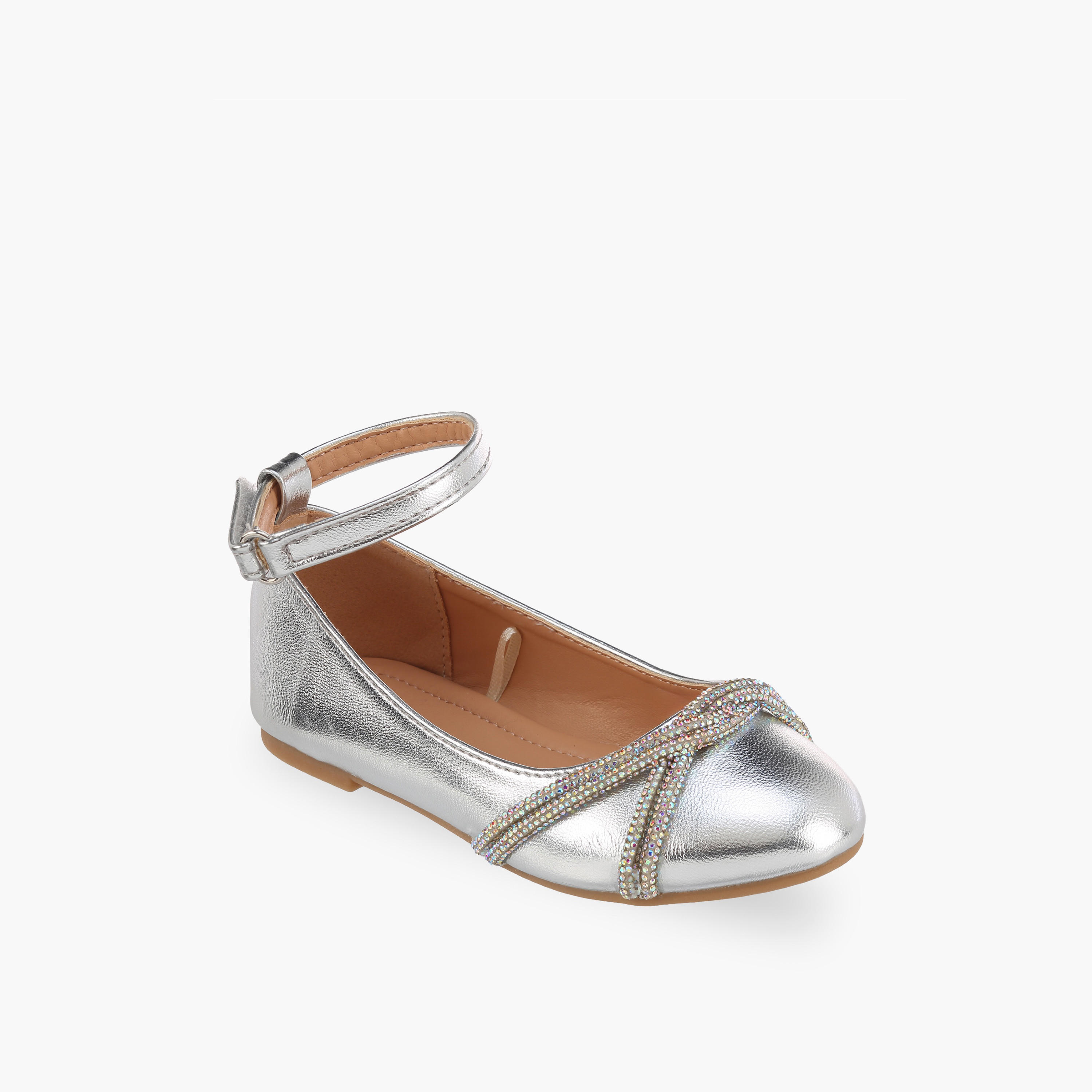Flora Bella Girls Embellished Hook & Loop Mary Jane Shoes-girls-shoes-maryjanes-image-2