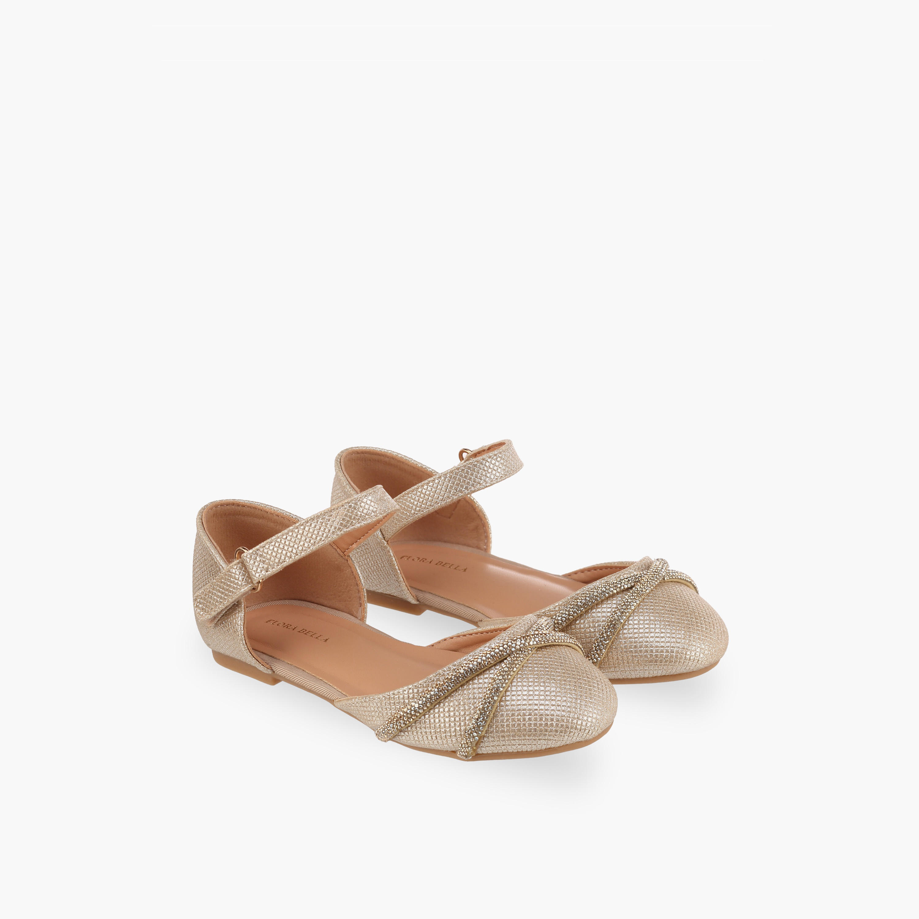 Flora Bella Girls Embellished Hook & Loop Mary Jane Shoes-girls-shoes-maryjanes-image-1