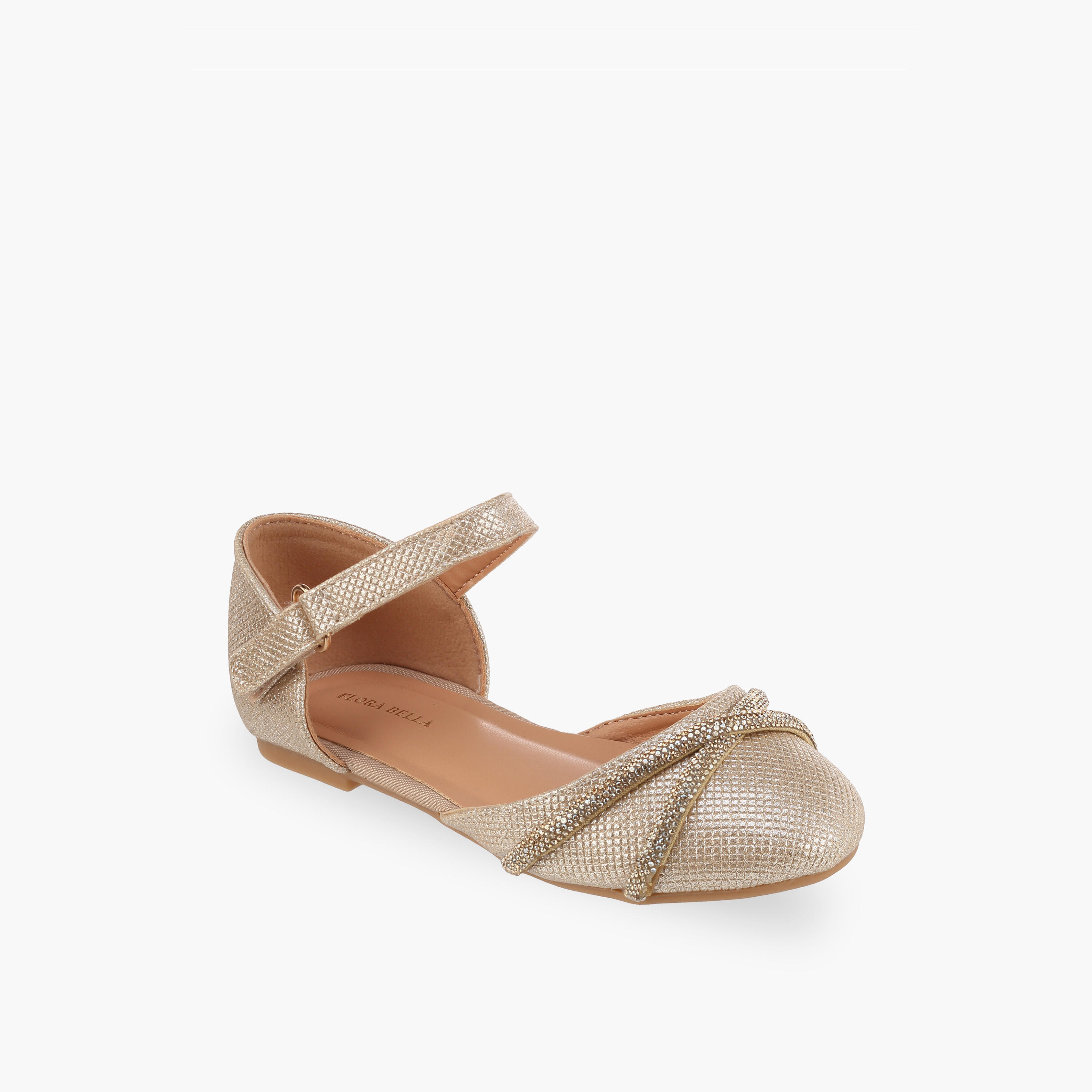 Flora Bella Girls Embellished Hook & Loop Mary Jane Shoes-girls-shoes-maryjanes-image-2