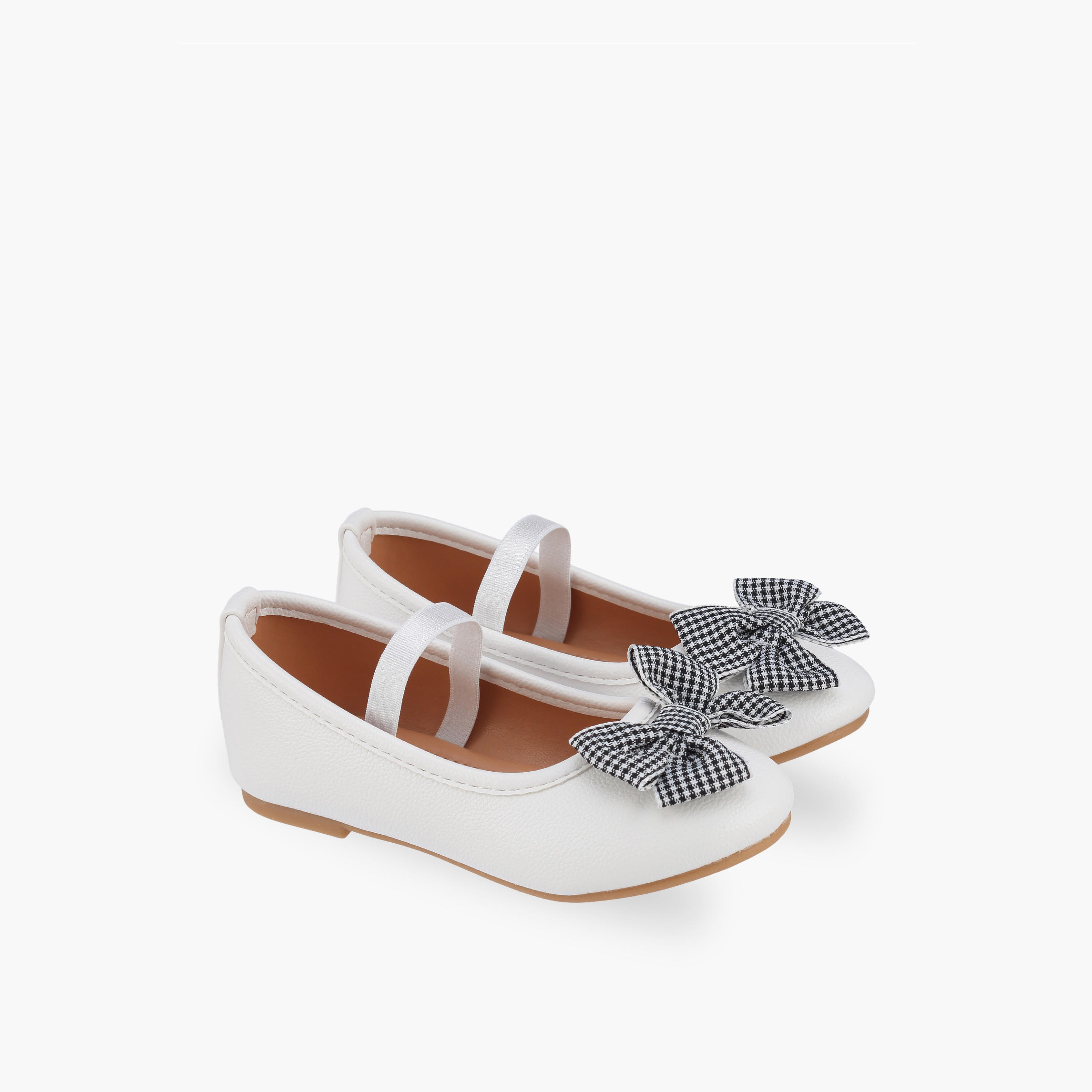 حذاء باليرينا بحزام مطاط للبنات من فلورا بيلا-girls-shoes-ballerinas-image-1