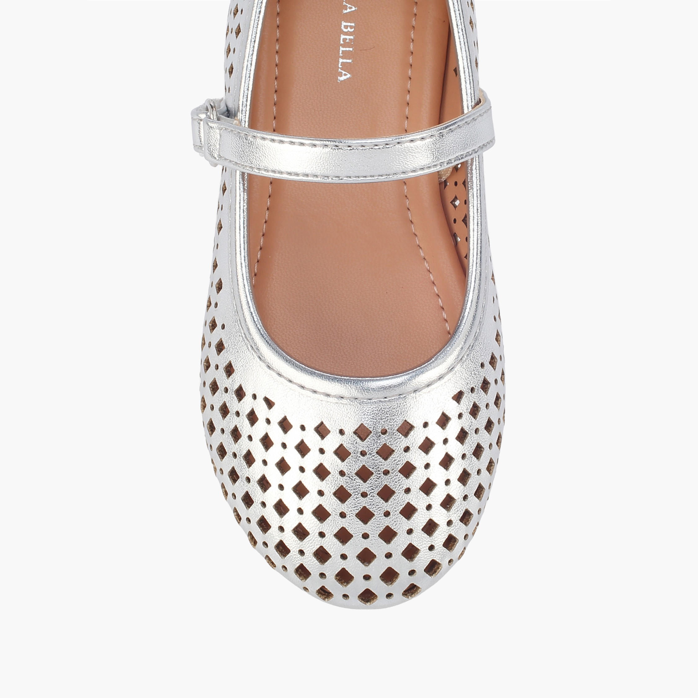 حذاء ماري جين بشريط إغلاق لاصق للبنات من فلورا بيلا-girls-shoes-maryjanes-image-4