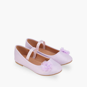 Flora Bella Girls Elasticated Strap Ballerina Shoes-girls-shoes-ballerinas-image-1