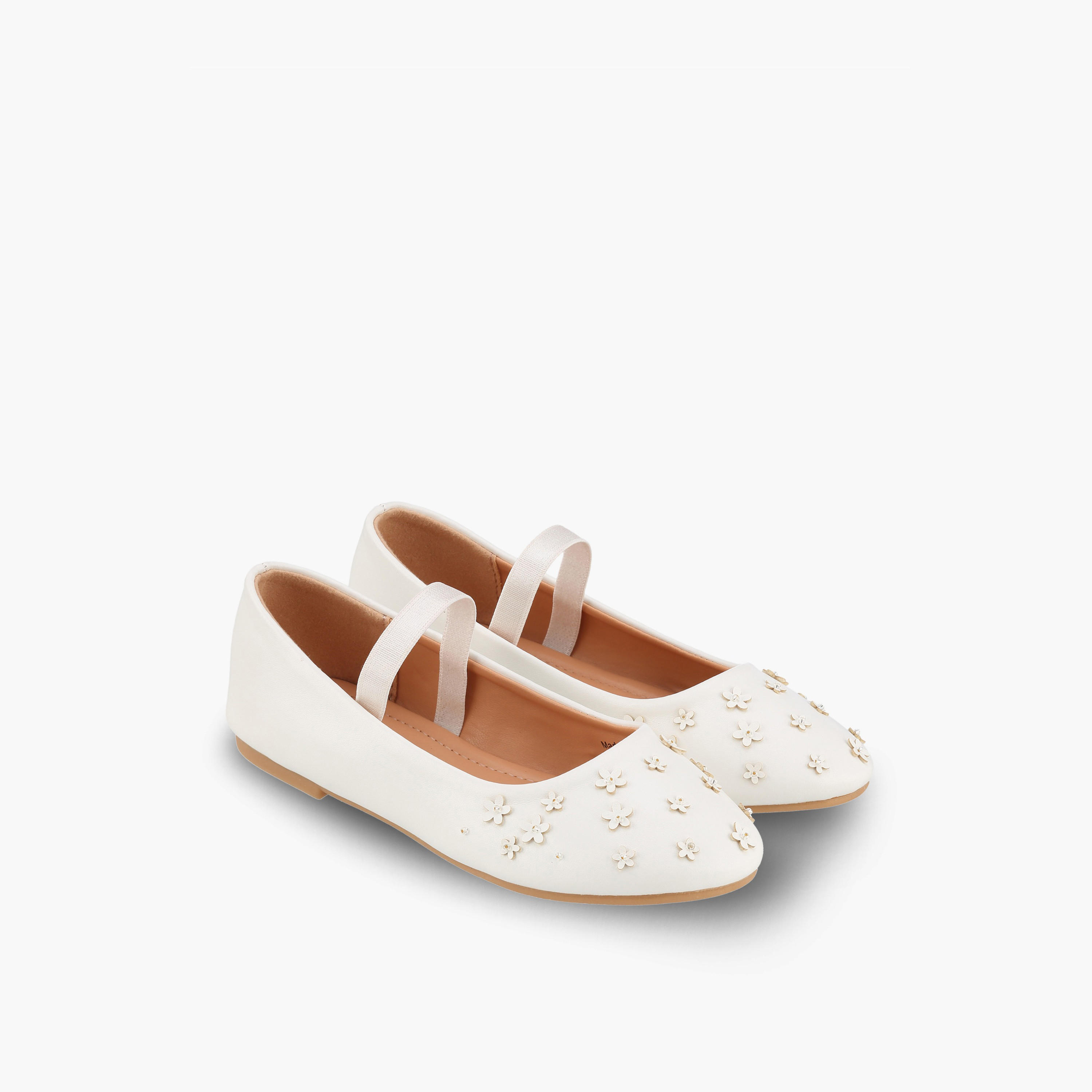 حذاء باليرينا للبنات مزين بتفاصيل زهور من فلورا بيلا-girls-shoes-ballerinas-image-1