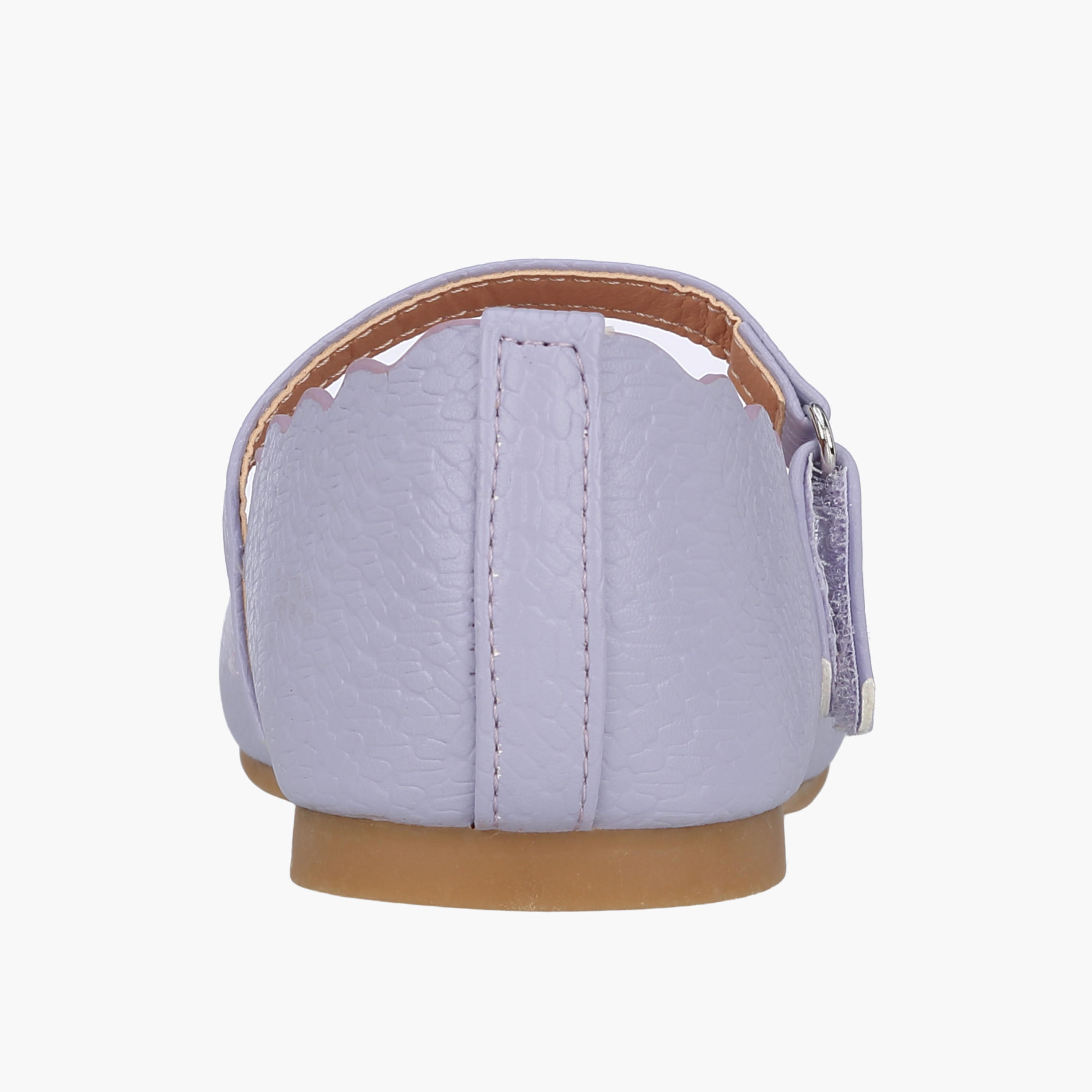 Juniors Girls Textured Mary Jane Shoes with Scalloped Trim-girls-shoes-maryjanes-image-5