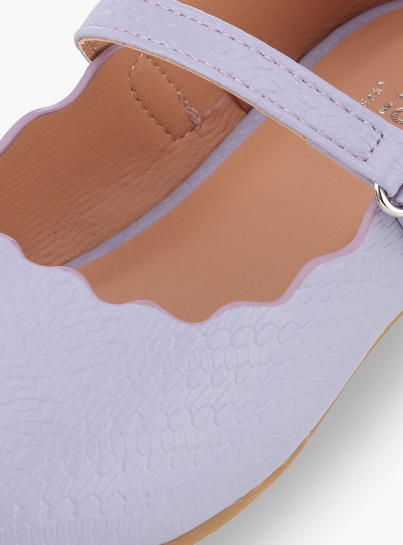 Juniors Girls Textured Mary Jane Shoes with Scalloped Trim-girls-shoes-maryjanes-image-6