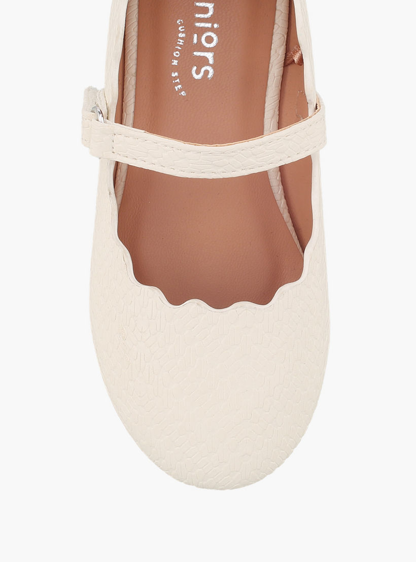 Juniors Girls Textured Mary Jane Shoes with Scalloped Trim-girls-shoes-maryjanes-image-4