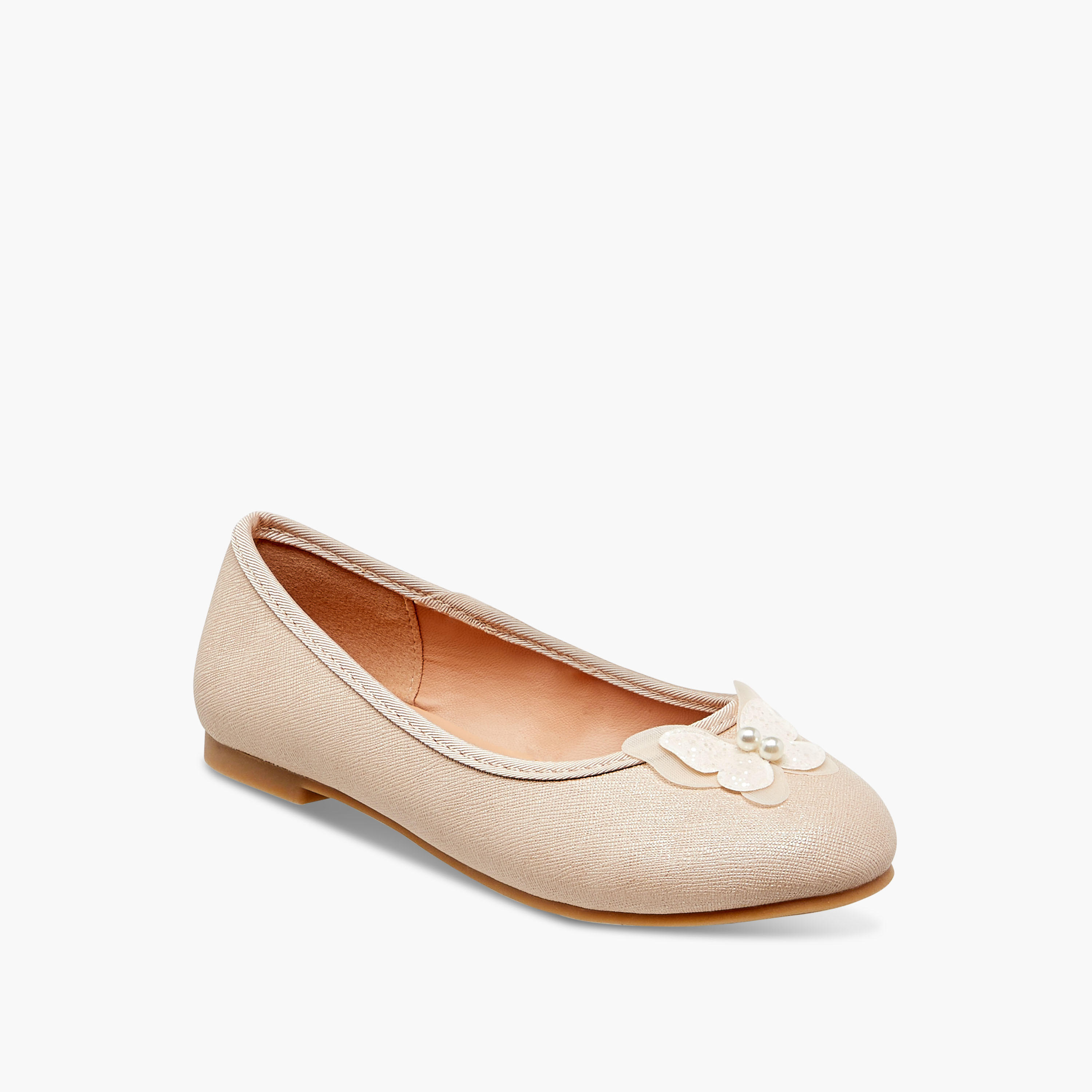حذاء باليرينا سهل الارتداء بزخارف فراشة من ليتل ميسي-girls-shoes-ballerinas-image-2