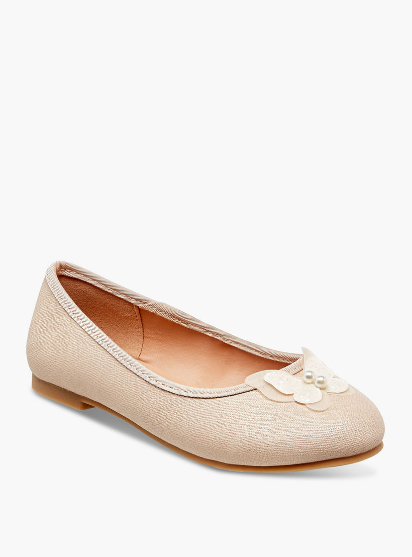حذاء باليرينا سهل الارتداء بزخارف فراشة من ليتل ميسي-girls-shoes-ballerinas-image-2