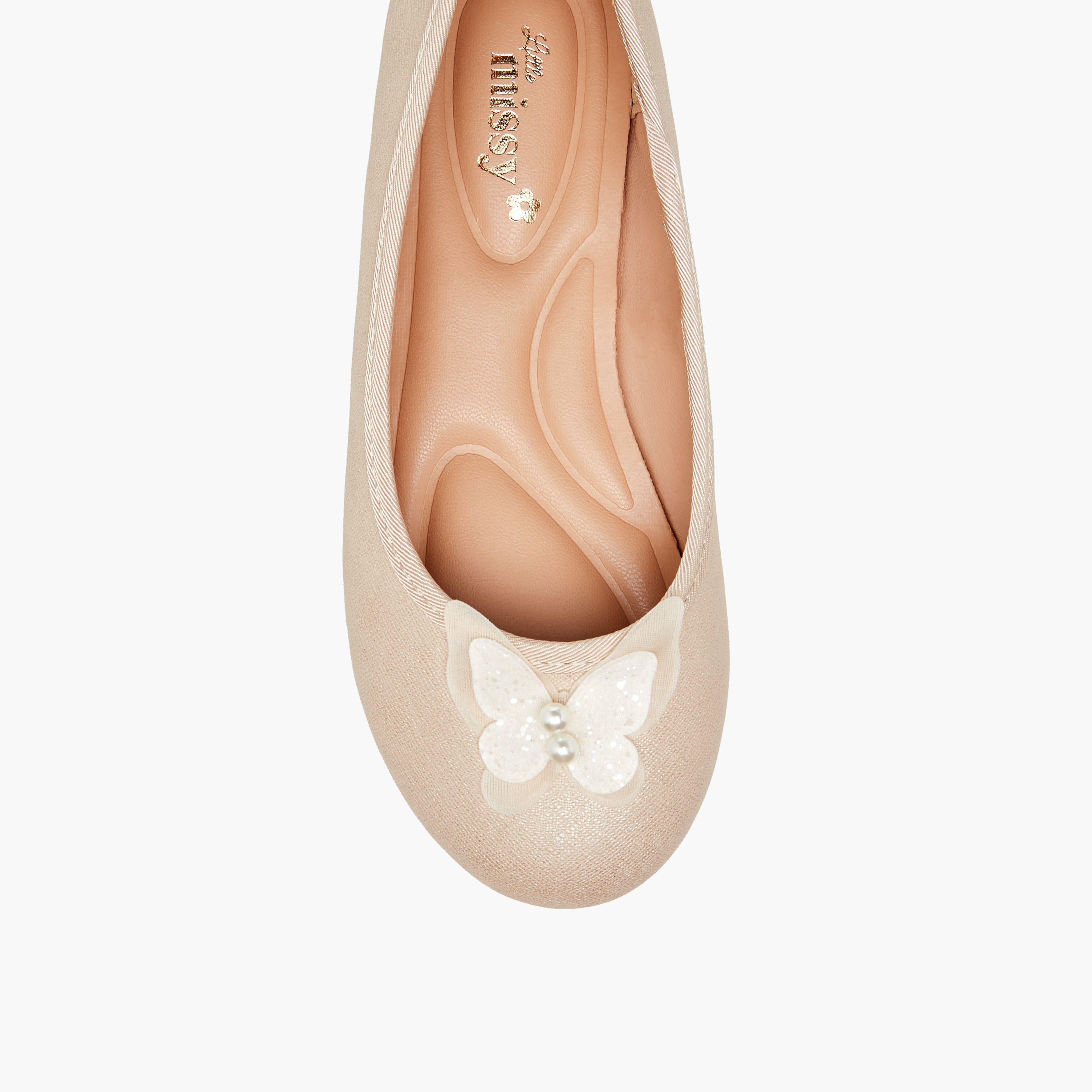 حذاء باليرينا سهل الارتداء بزخارف فراشة من ليتل ميسي-girls-shoes-ballerinas-image-4