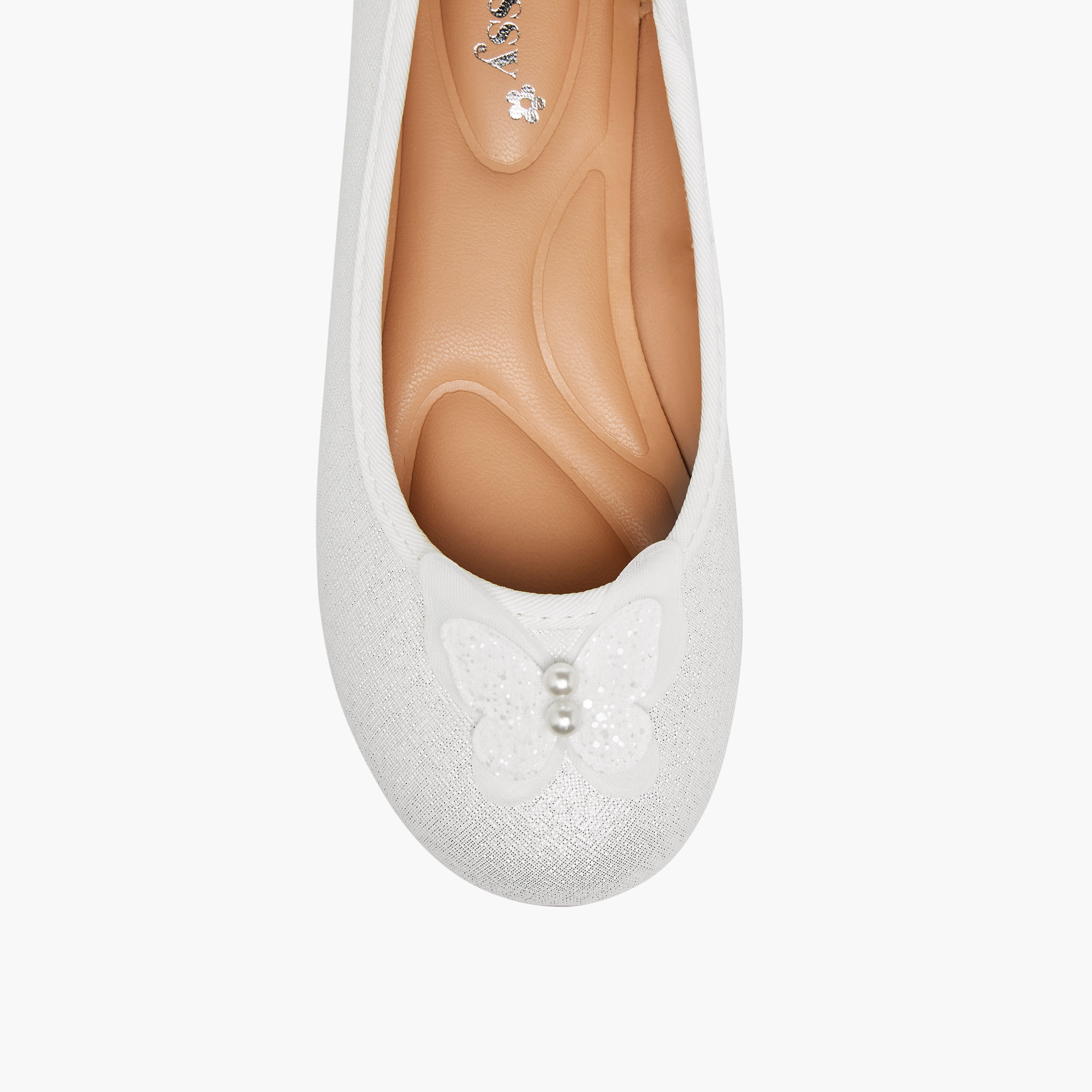 حذاء باليرينا سهل الارتداء بزخارف فراشة من ليتل ميسي-girls-shoes-ballerinas-image-4