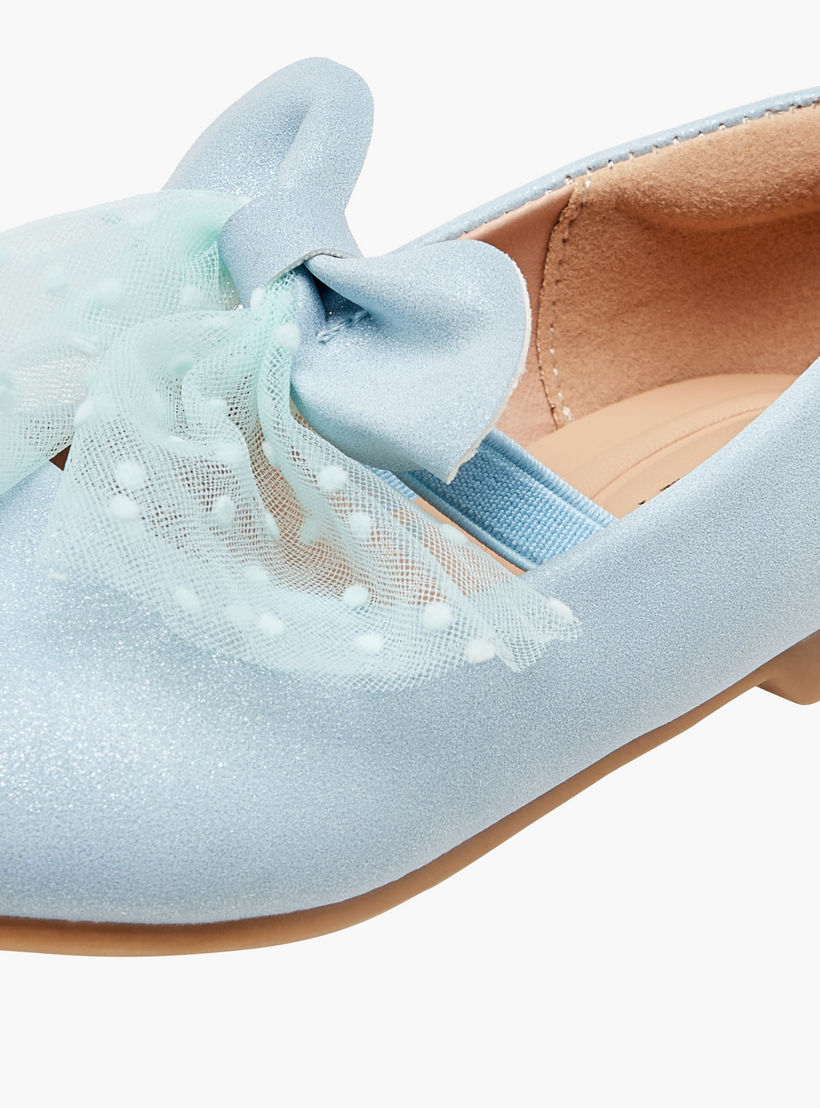 Juniors Bow Accent Slip-On Ballerina Shoes with Elastic Strap-girls-shoes-maryjanes-image-6